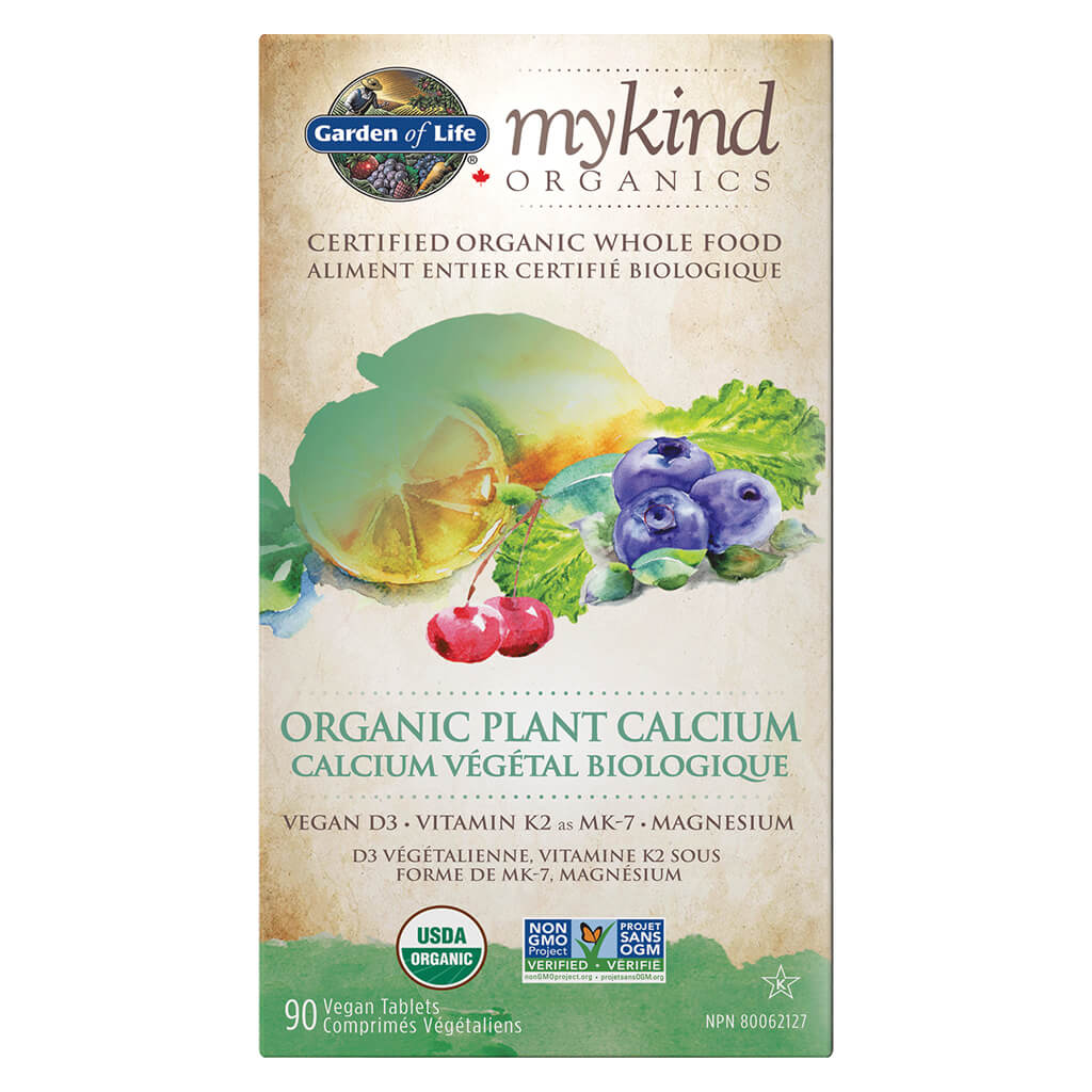 MyKind Organics Organic Plant-Based Calcium Supplement - Supports Bone Health & Immune System - Ideal for Vegan, Vegetarian & Active Lifestyles