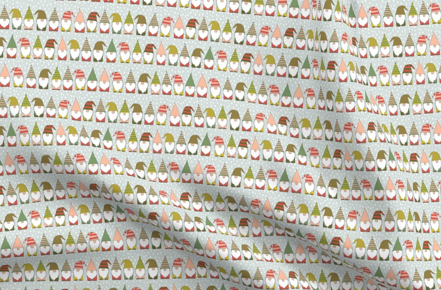 Christmas Gnomes Printed Minky Fabric Fat Quarter - Soft Plush Fabric for Sewing Baby Blankets, Quilt Backing & DIY Crafts - Perfect for Holiday Decor & Gift Making