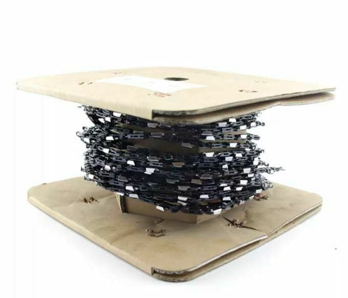 Holzfforma® 25FT Roll Full Chisel Saw Chain - 3/8'' LP Pitch .043'' Gauge for Chainsaws - Compatible with Wagner and Other Major Brands - Ideal for Wood Cutting, Logging, and Forestry Work