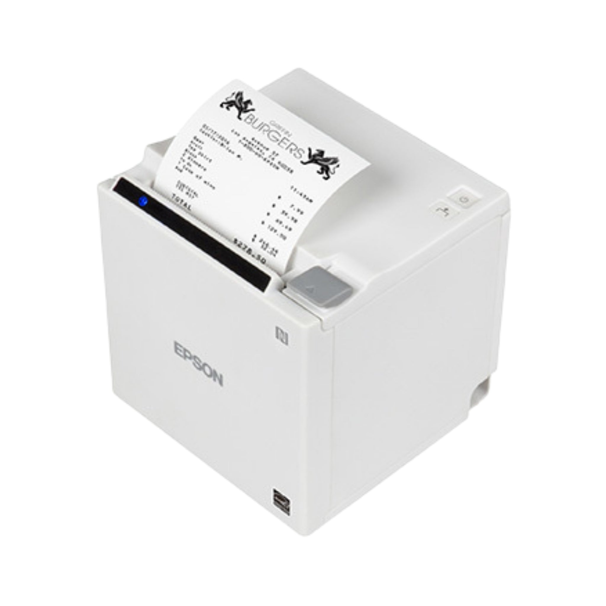 Epson TM M30II Compact Thermal Bluetooth Receipt Printer with Ethernet - Ideal for Retail Stores, Restaurants, and Small Businesses