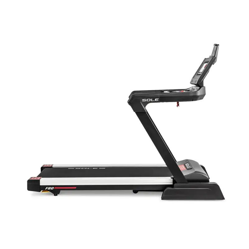 SOLE F80 Treadmill 2024 - Premium Folding Treadmill for Home Gym with Powerful Motor & Cushioned Deck - Perfect for Running, Walking & Cardio Workouts at Home