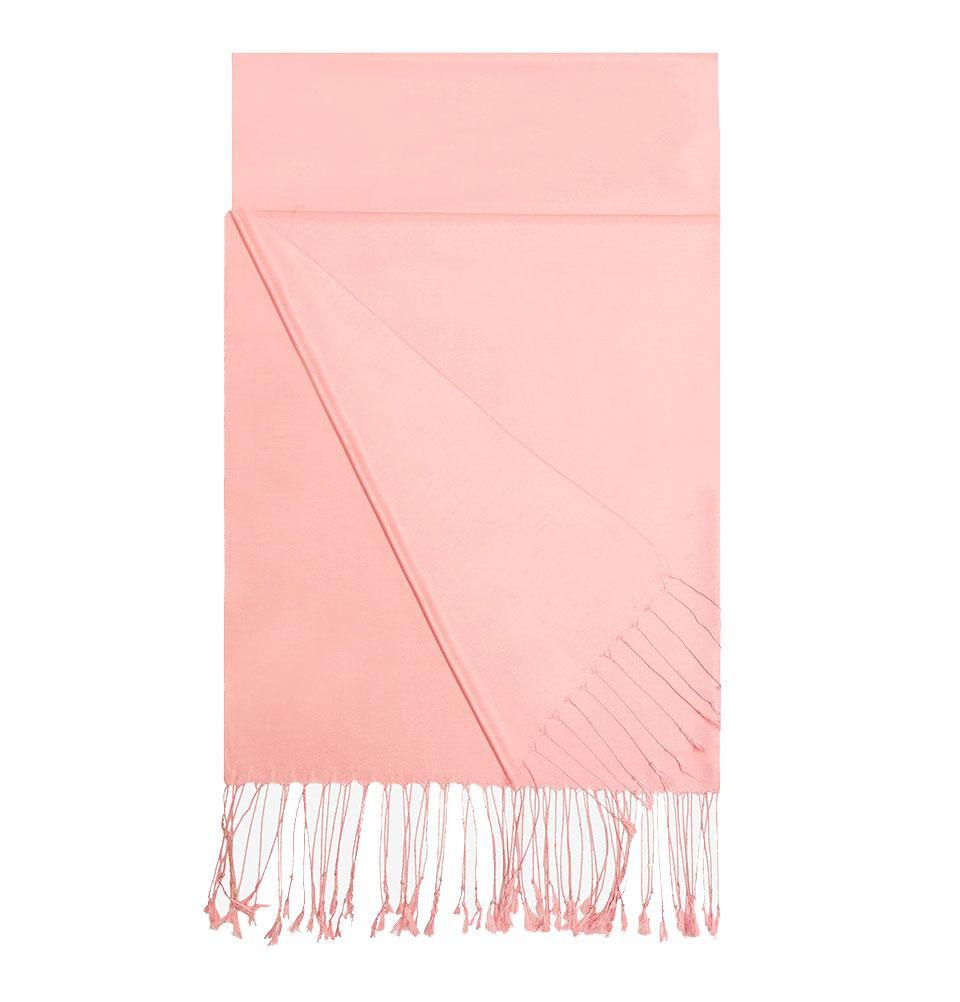 Aker Double Sided Silk Hijab Shawl - Premium Pink Scarf for Women | Modest Fashion Accessory | Perfect for Prayer, Work & Special Occasions