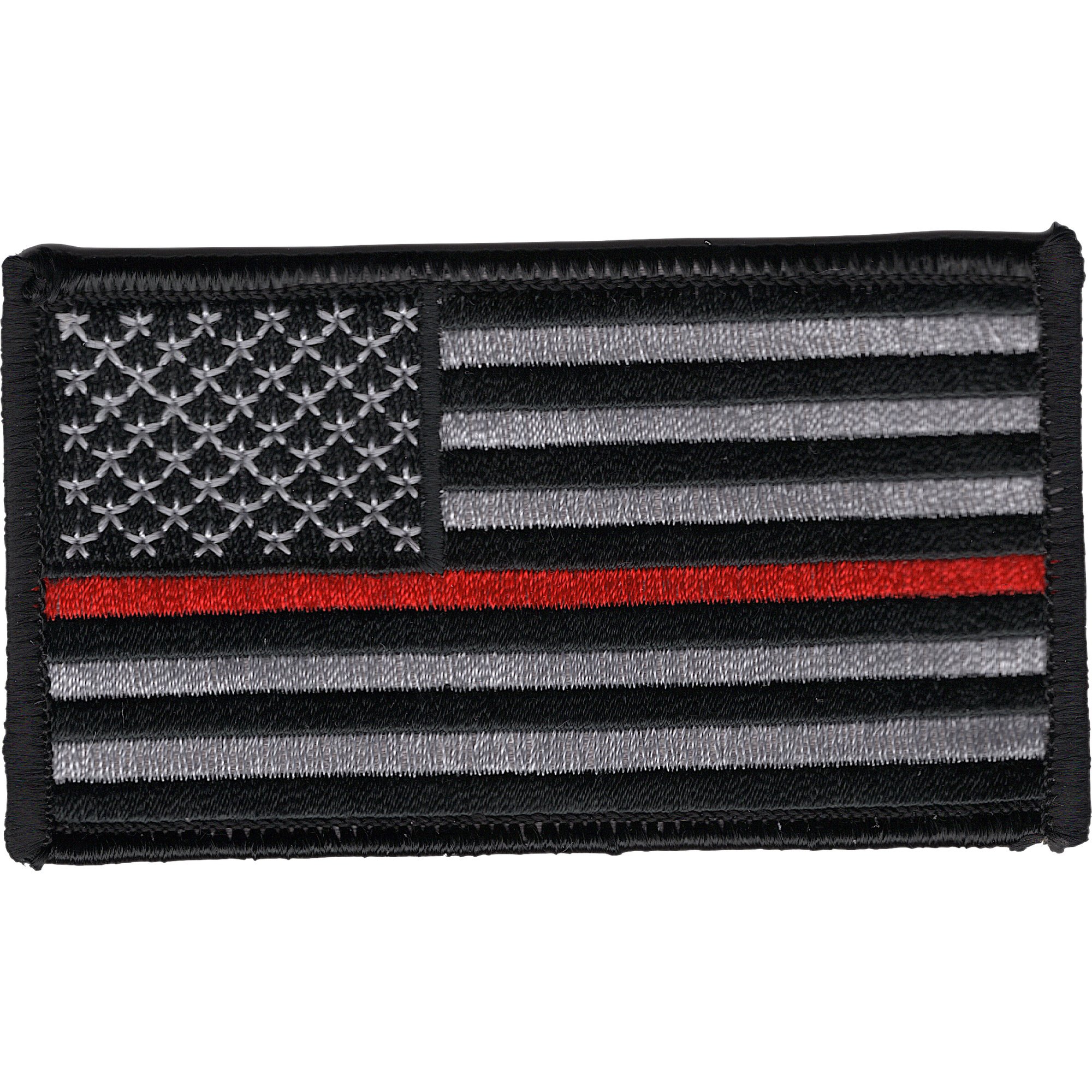 Thin Red Line Firefighter Patch - Embroidered First Responder Badge for Uniforms, Hats & Bags | Honor Firefighters with Durable, High-Quality Sew-On Patch