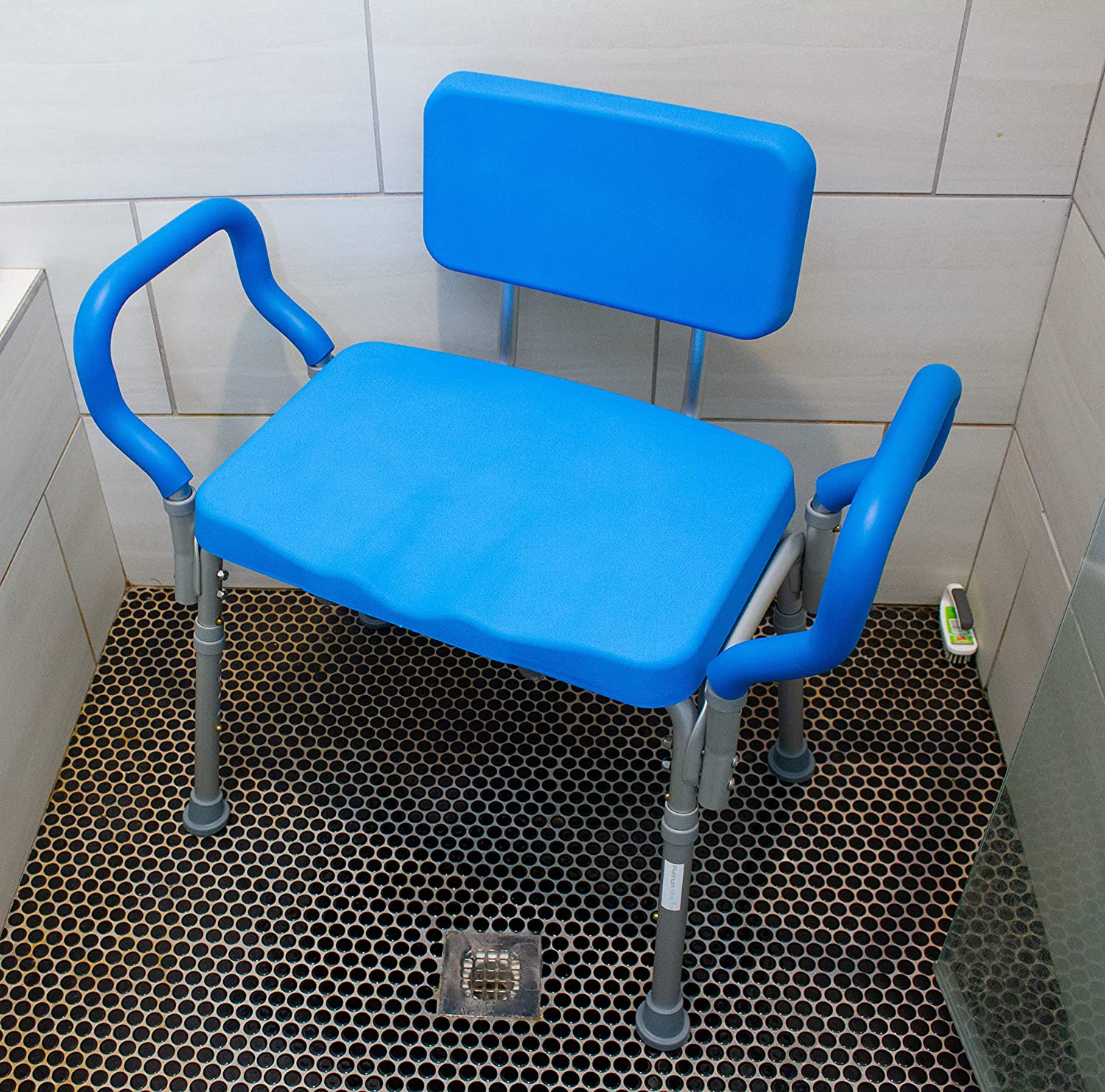 Premium Bariatric Shower Chair with 600 lbs Weight Capacity - Heavy Duty, Non-Slip, Comfortable Bath Seat for Elderly, Disabled & Plus Size Adults - Ideal for Safe Bathing in Home & Healthcare Facilities