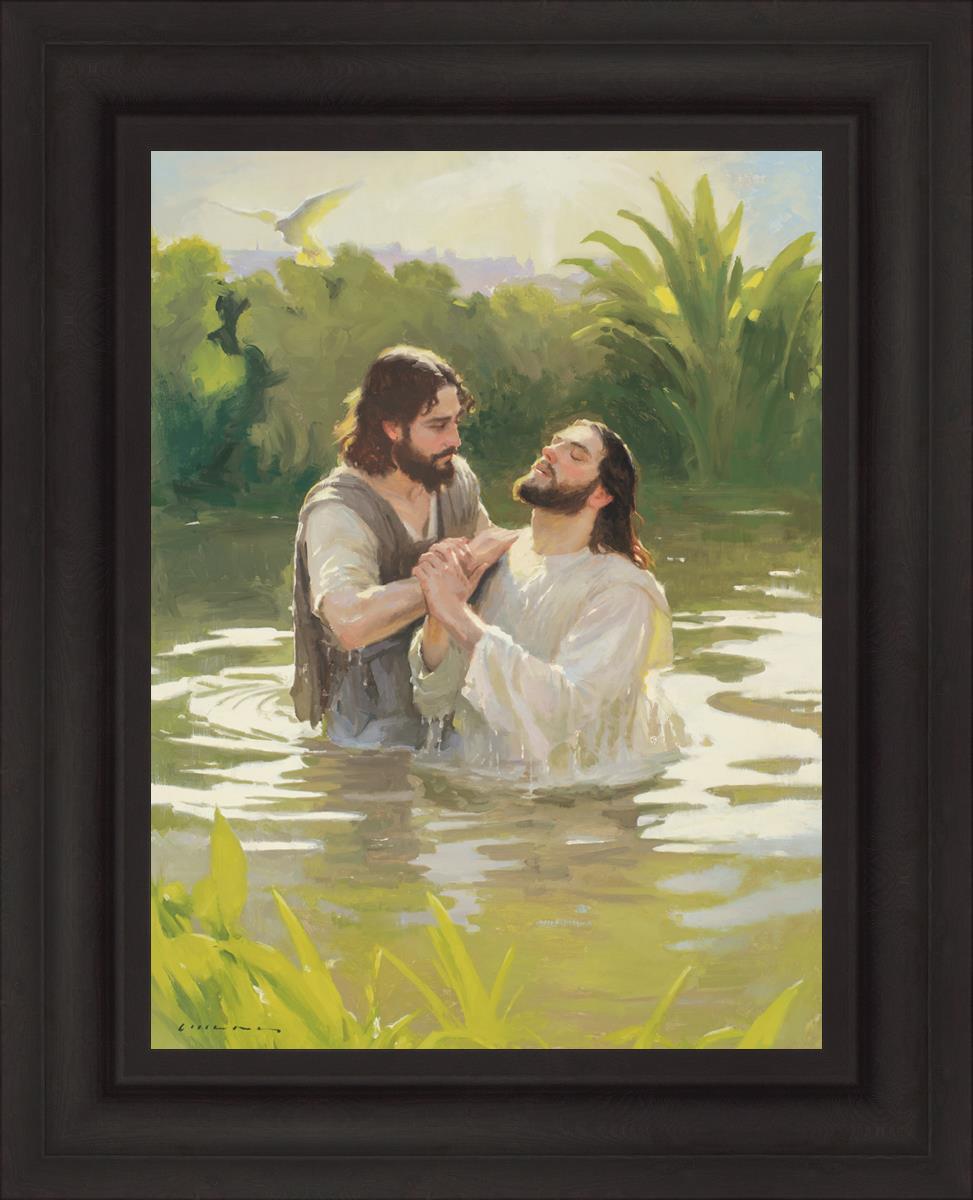 Baptism of The Savior - Religious Christian Wall Art for Home & Church Decor - Perfect for Baptism Ceremonies & Spiritual Inspiration