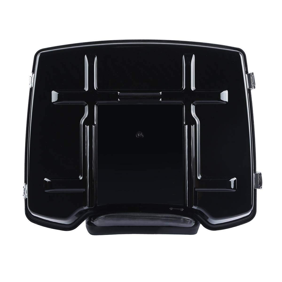 TCT-MT Razor Tour Pack Trunk Backrest Pad & Solo Luggage Mounting Rack for Harley Davidson 2009-2013 Touring Models (Road King FLHR, FLHRC, FLHT, FLHX, FLTR) - Comfortable Long Ride Support & Secure Storage Solution