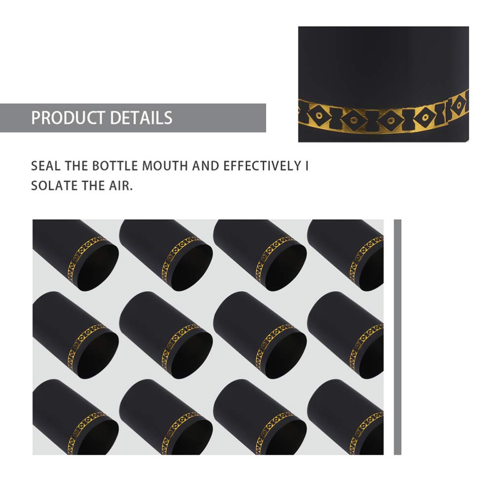 200pcs Red Wine Bottle Heat Shrink Caps - Premium Wine Cellar Capsules, Bar Bottle Covers & Decor - Perfect for Wine Storage, Gifts & Professional Wine Presentation