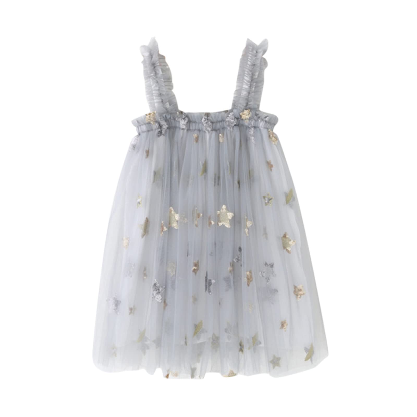 Beach Tutu Dress for Girls - Casual Birthday Party Princess Dress with Daisy Design, Summer Tulle Dress for Beach & Winter Wedding - Perfect for Birthday Parties, Beach Vacations, Photo Shoots & Special Occasions
