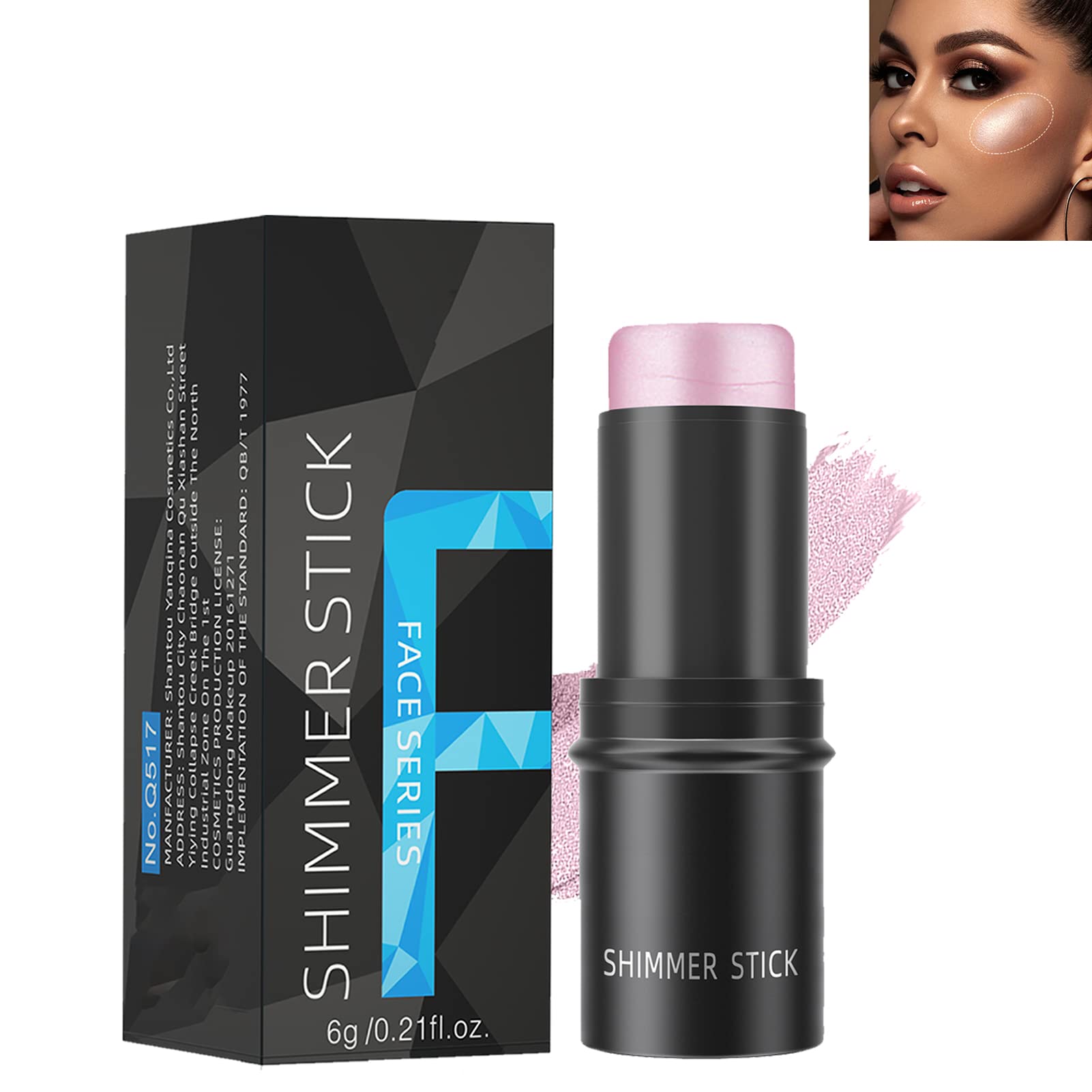 **Contouring Stick - Bronzer & Highlighter Makeup Stick for Face & Lips, Waterproof Cream Highlighter & Contour Stylo - Perfect for Everyday Glam & Photo-Ready Looks**    *(Use Cases: Ideal for professional makeup artists, beauty enthusiasts, and on-the-go touch-ups for a flawless, sculpted look.)*