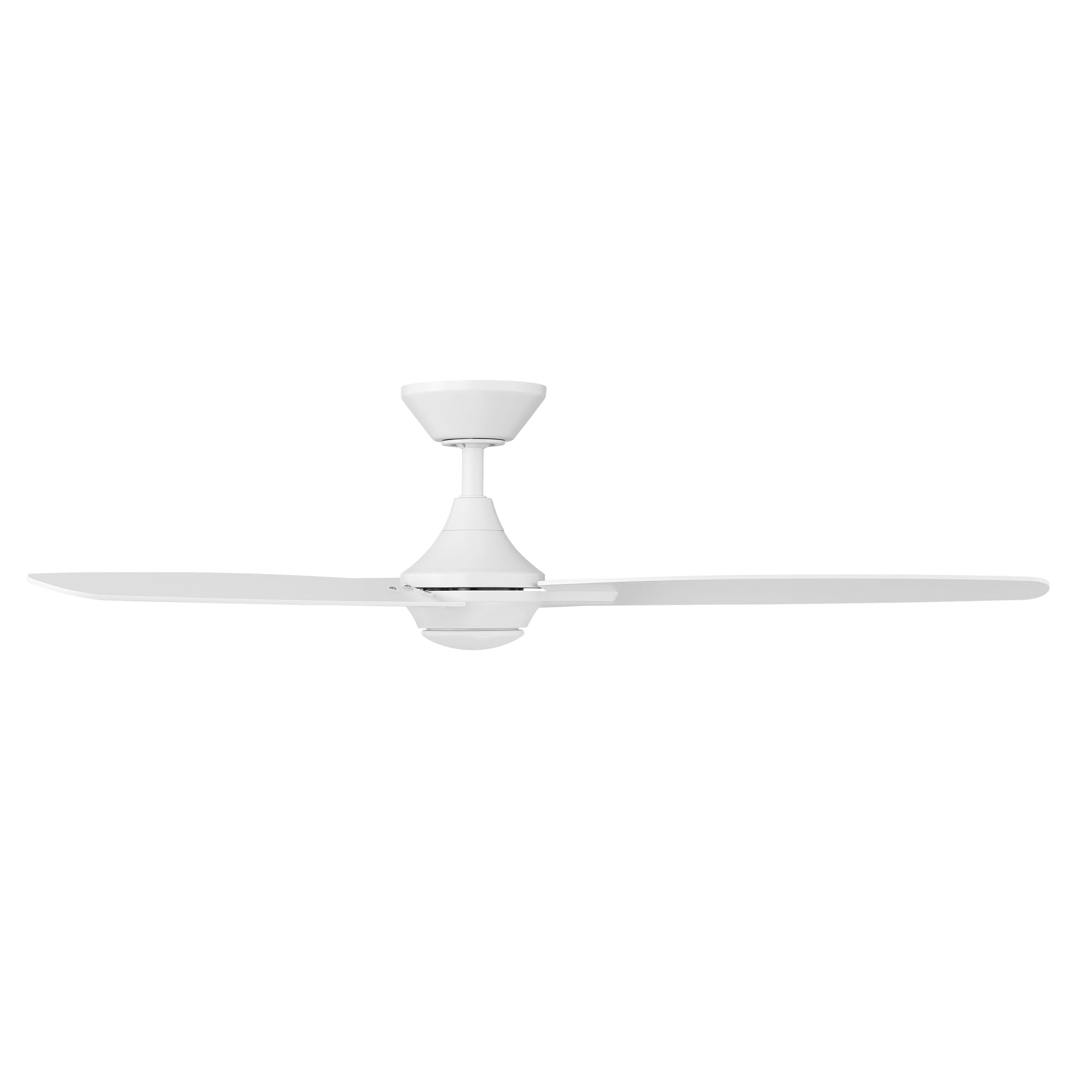 WAC Smart Blitzen 54-inch Indoor/Outoor Ceiling Fan with Remote - 3-Blade Matte White Design, Alexa & App Control (iOS/Android) - Perfect for Living Rooms, Bedrooms, and Covered Patios