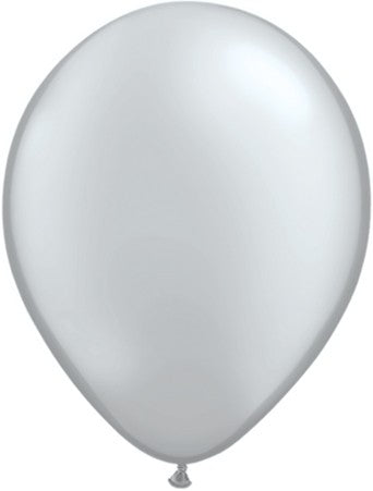 12 Pack Premium Silver Latex Balloons - High Quality, Shiny & Durable for Parties, Weddings, Birthdays & Celebrations