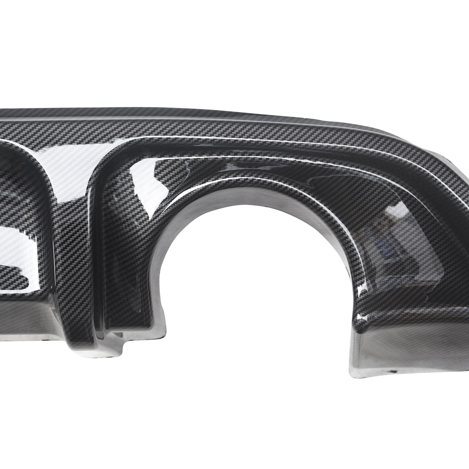 ABS Carbon Fiber Rear Diffuser with Brake Light for 2017-2022 Infiniti Q60 - Upgrade Your Rear Bumper Lip for Sporty Style & Enhanced Aerodynamics | Perfect for Car Enthusiasts & Street Racing