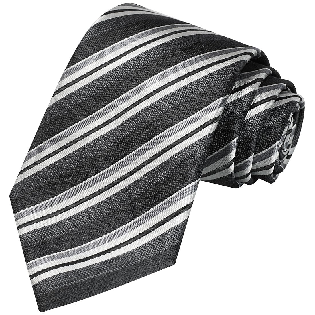 Premium Classic Striped Necktie for Men - Elegant Silk Tie with Gift Box - Perfect for Business, Weddings & Formal Occasions