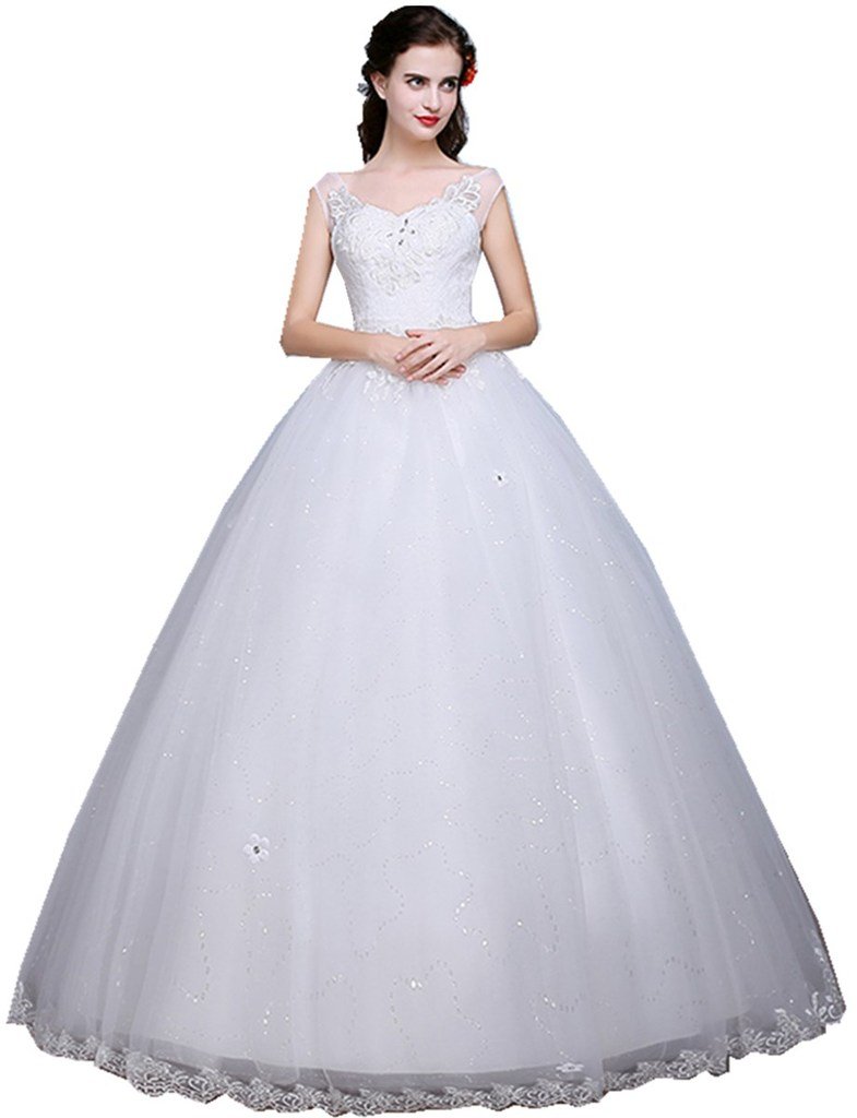Shanghai Story Elegant Lace Wedding Dress for Women - Romantic Bridal Gown for Church Ceremony & Beach Weddings