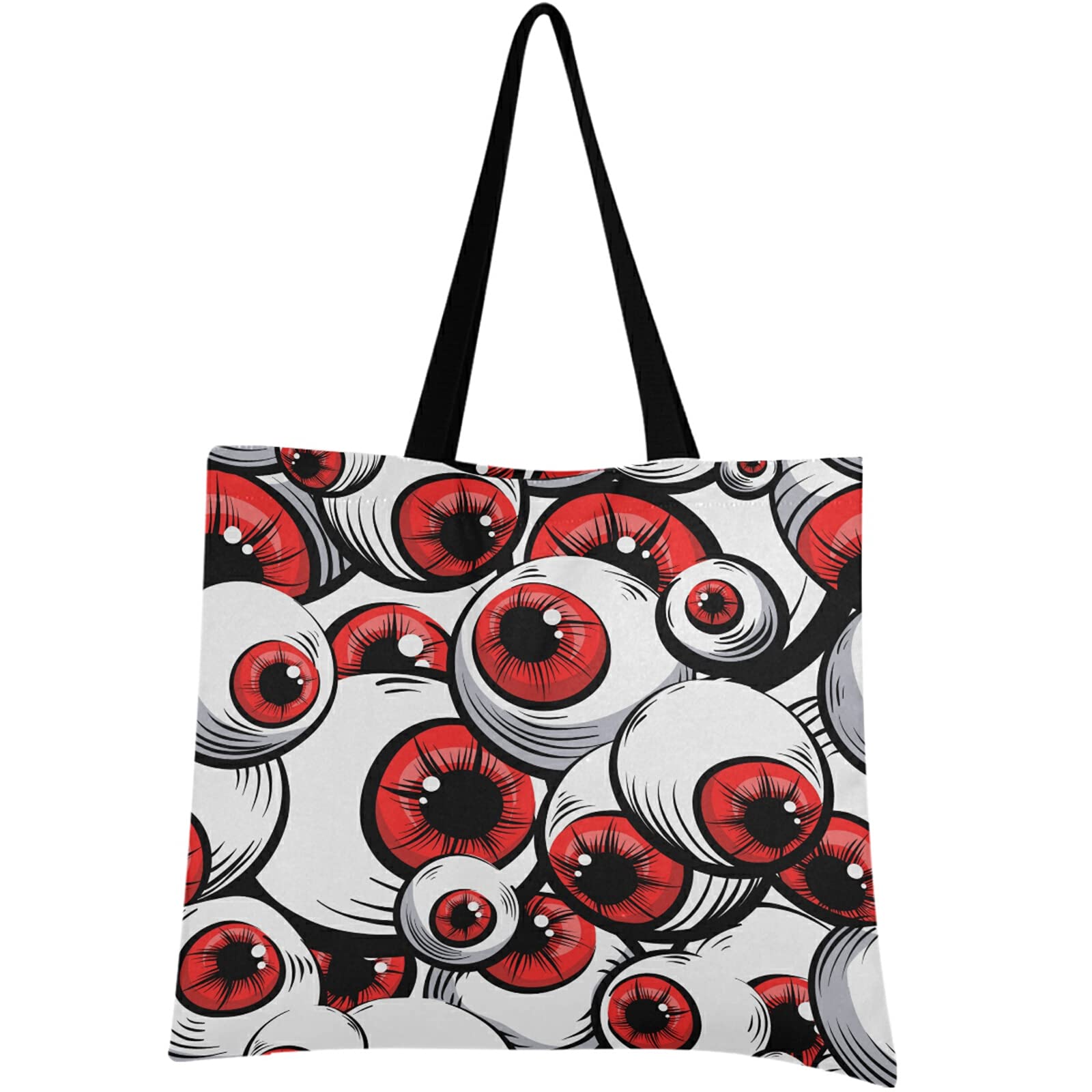 Visesunny Women's Extra Large Tote Bag - Gothic Fantasy Eye Print Shoulder Bag for Beach, Travel, Shopping & Daily Use | Reusable Grocery Tote | Spacious Storage Handbag for Work, Gym & Weekend Outings