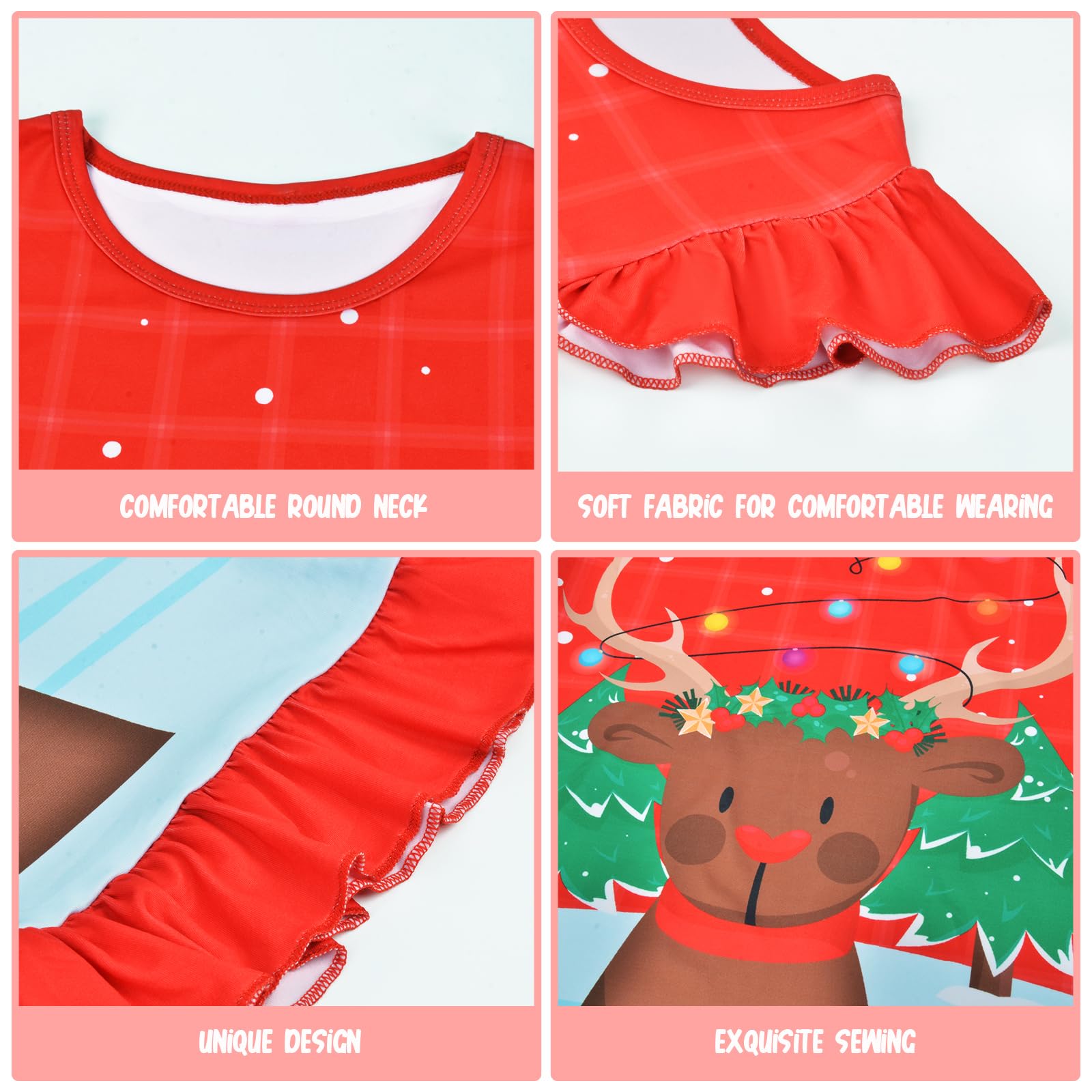 2-Pack Unicorn & Mermaid Princess Nightgowns for Girls 3-9 Years - Soft Toddler Sleepwear Pajama Set - Perfect for Bedtime, Sleepovers & Birthday Gifts