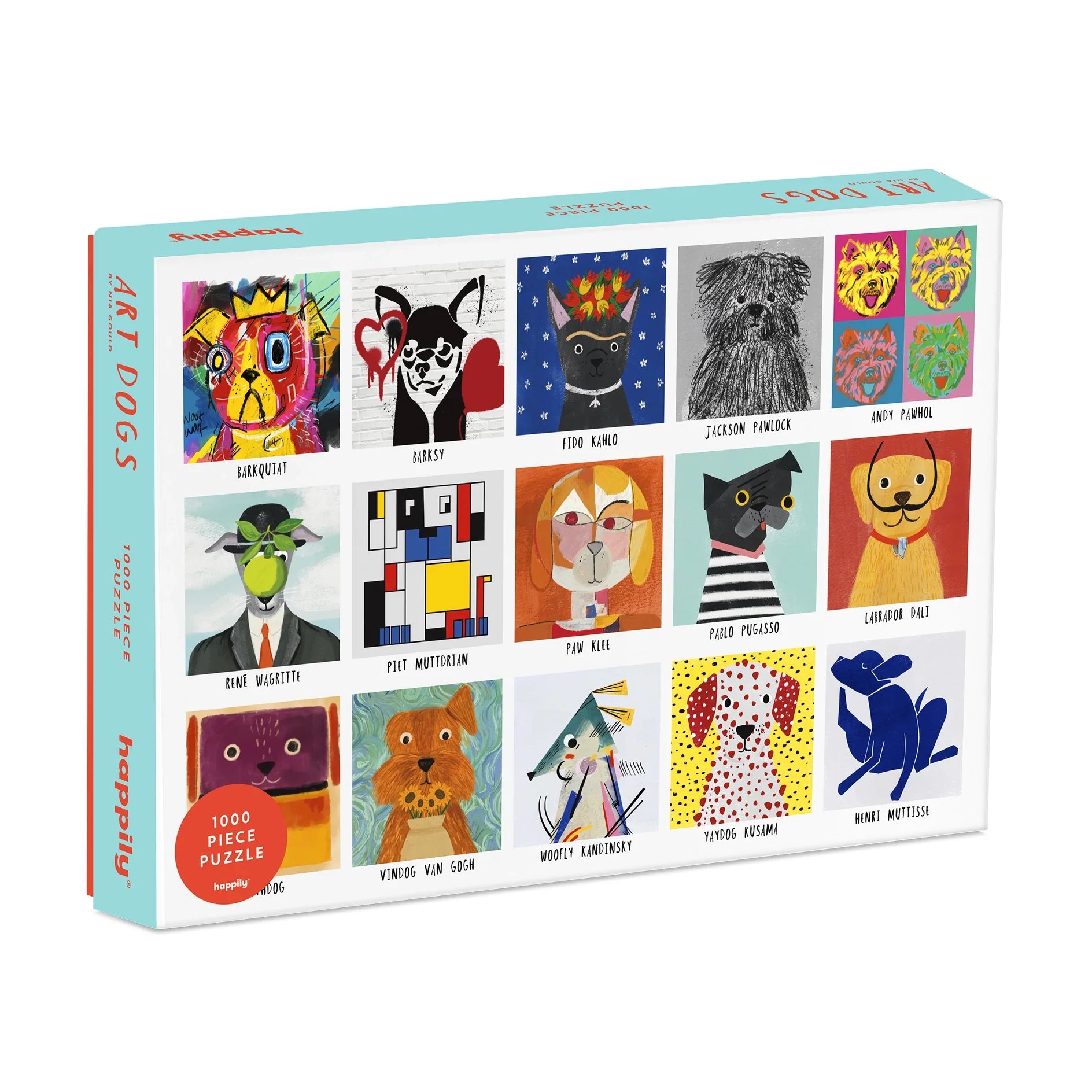Art Dogs PZ1000 - Premium Dog Art Prints for Pet Lovers | Perfect for Home Decor, Gifts & Pet Memorials