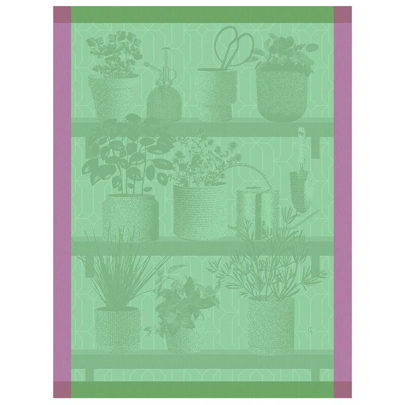 Organic Herbal Tea Towel - 100% Cotton Kitchen Towel for Drying Dishes & Decor - Perfect for Farmhouse, Rustic, and Modern Kitchens
