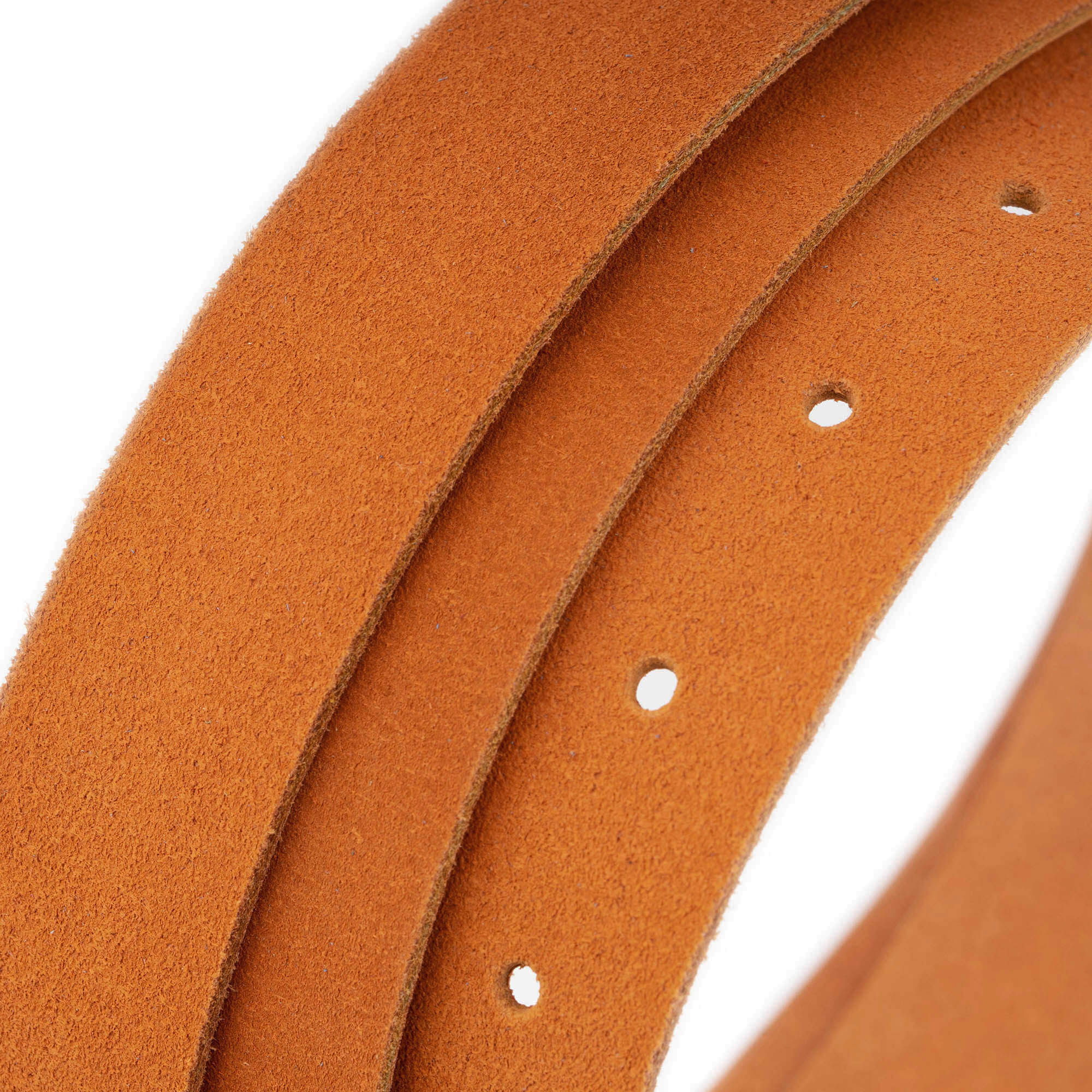2.5 cm Orange Suede Leather Belt Replacement Strap for Dunhill Buckles - Women's Fashion Accessory for Casual & Office Outfits