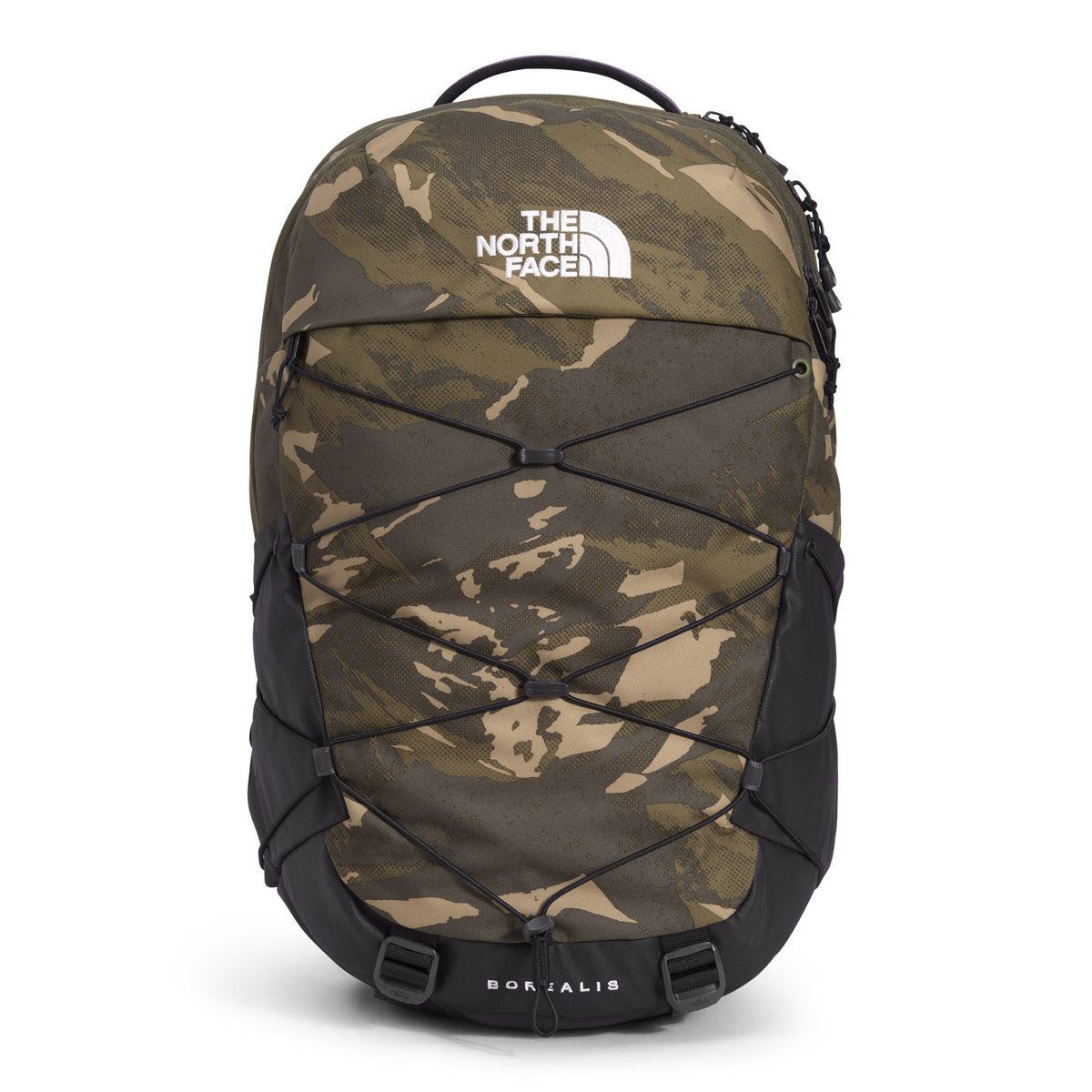 New Taupe Green Snowcap Mountains Print/TNF Black