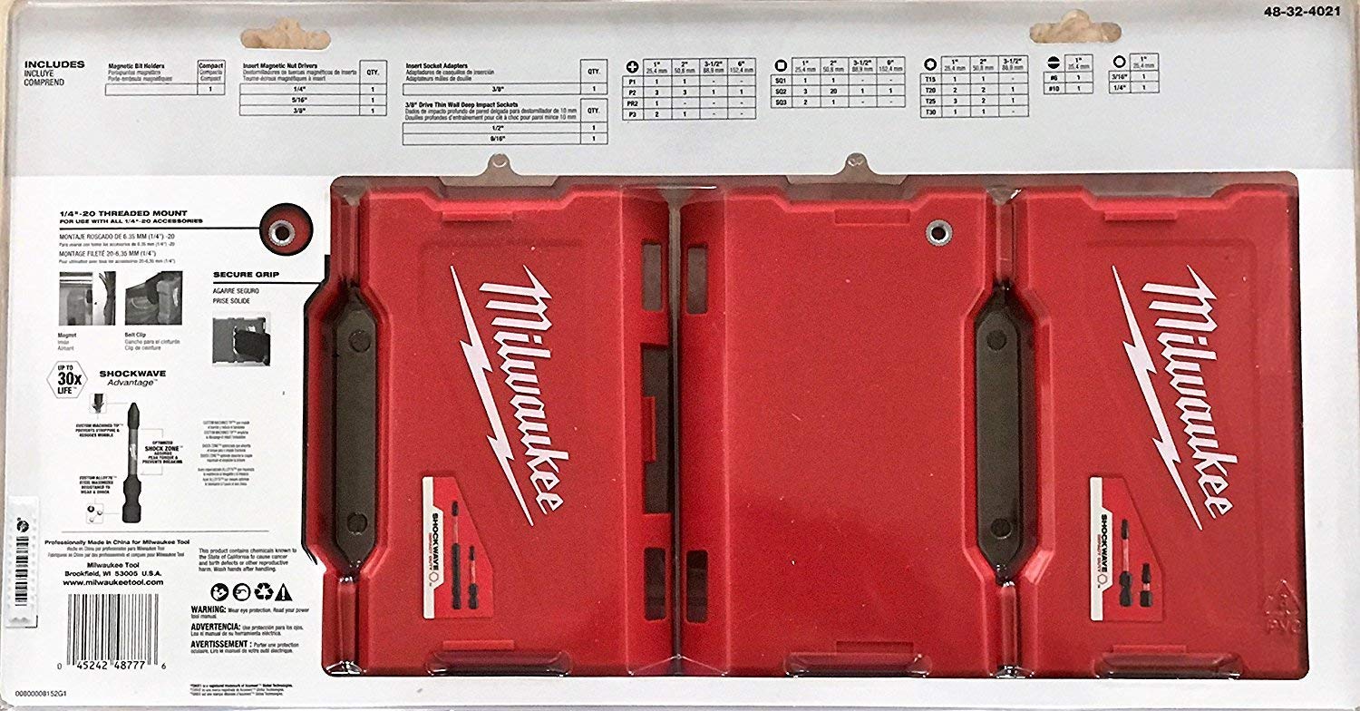 Milwaukee Shockwave 70-Piece Impact Driver Bit Set - Premium Drill Bits for Wood, Metal & Masonry - Perfect for Construction, DIY Projects & Home Repairs