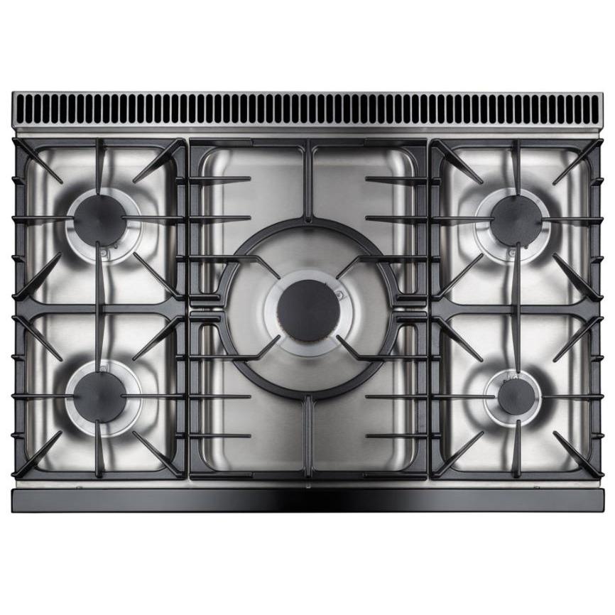 AGA 36-inch Mercury Dual Fuel Range with True European Twin Fan Convection - Professional Gas & Electric Stove for Home Chefs - Perfect for Baking, Roasting & Gourmet Cooking (AMC36DF IND)
