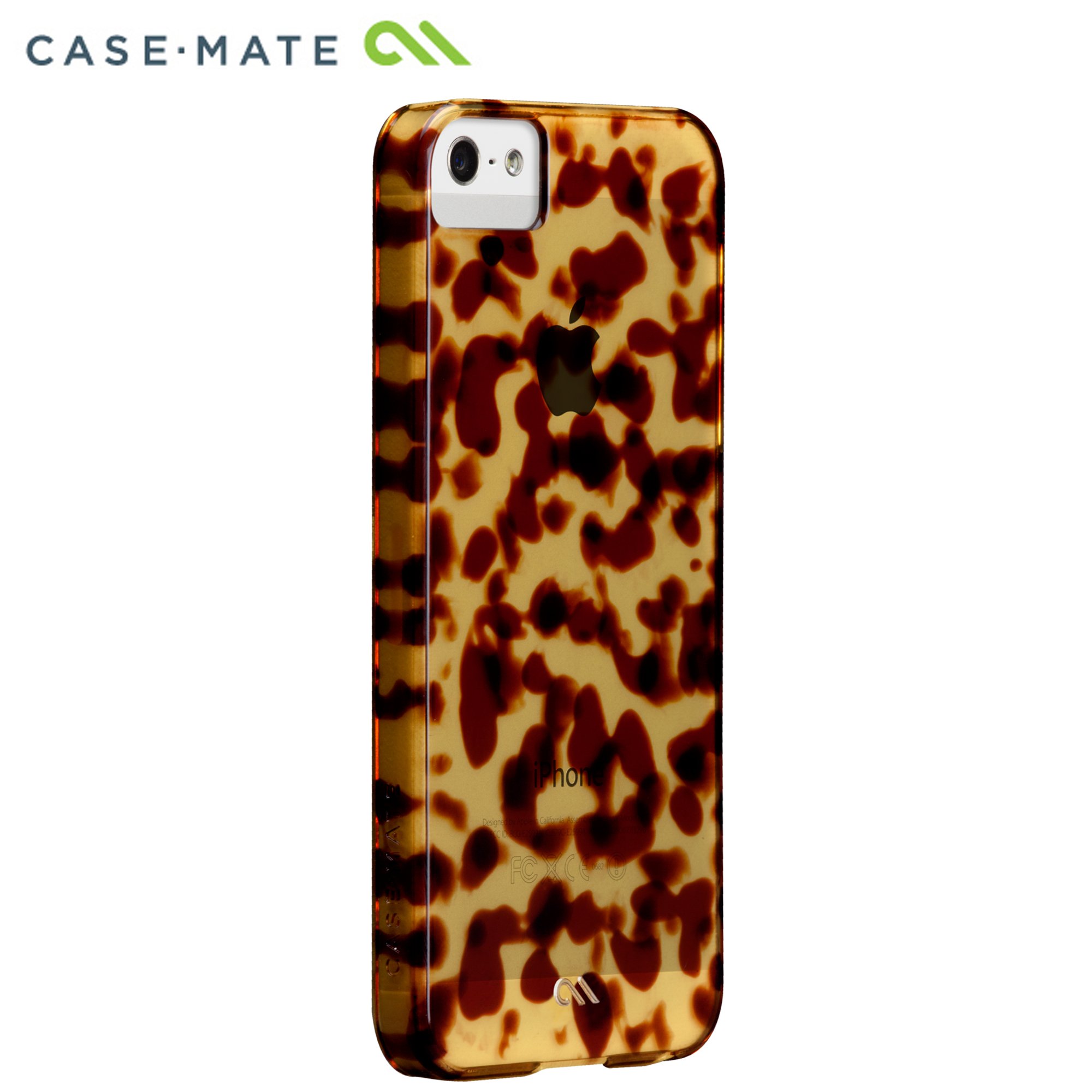 Case Mate iPhone 5 Tortoise Shell Protective Case - Brown Matte Finish with Retail Packaging | Slim Durable Cover for Everyday Use, Work & Travel