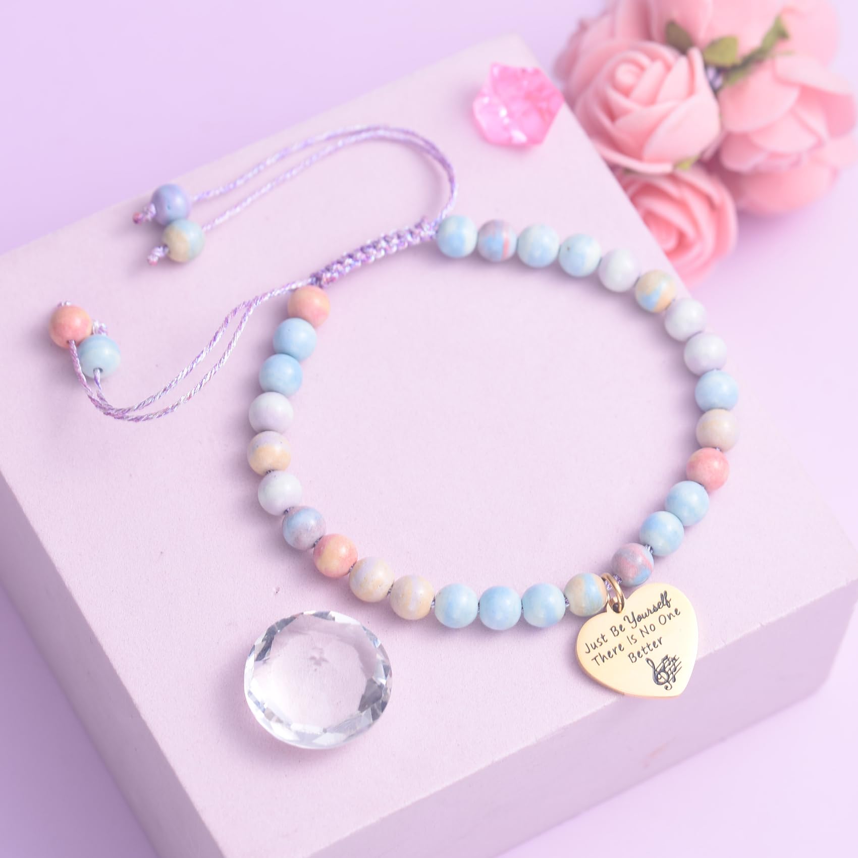 Taylor Swift Inspired Natural Stone Bracelet - Handmade Adjustable Beaded Bracelet for Women, Girls, Teens - Perfect Gift for Fans, Daughters, Friends - Great for Concerts, Birthdays, Everyday Wear