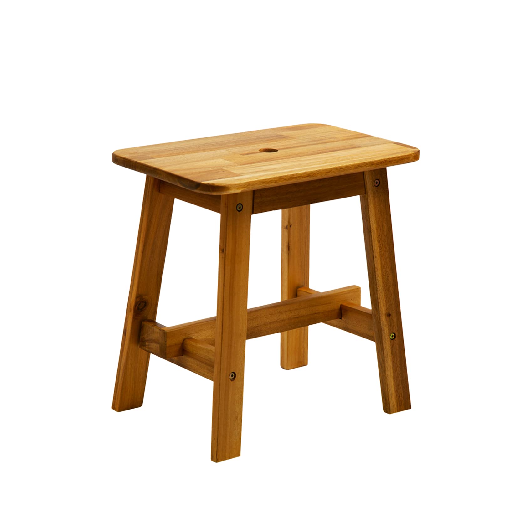Premium Solid Wood Step Stool - 380lb Weight Capacity Multi-Purpose Stool for Bathroom, Kitchen & Kids | Perfect as Plant Stand, Step Ladder & Decorative Stool for Home Use