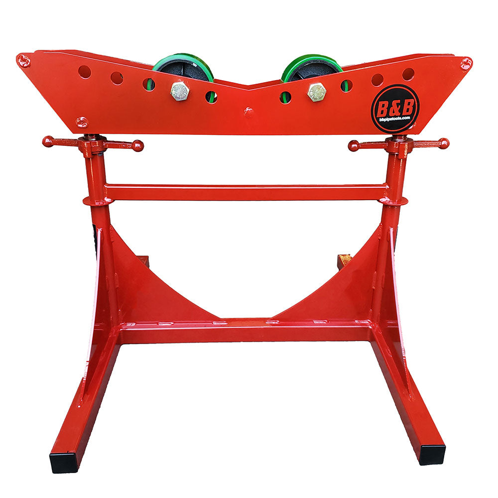 B&B Pipe Tools 3806 Mega Roller 6,000 Lb Capacity with Urethane Over Steel Wheels - Heavy Duty Pipe Rolling Equipment for Construction and Industrial Applications