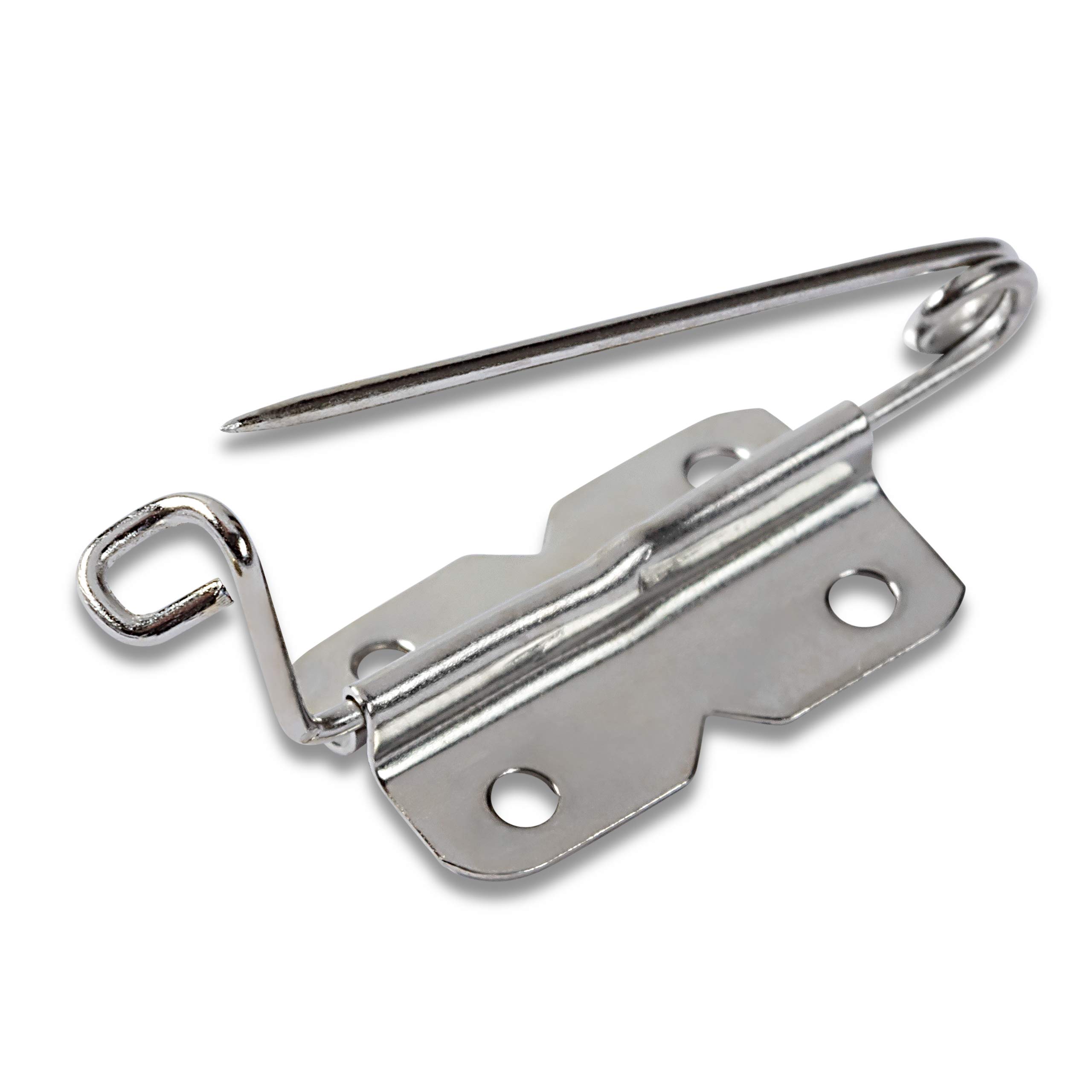Prym 27mm Silver Iron-On Pins with Plates - Pack of 1000 for Sewing, Crafts & DIY Clothing Projects