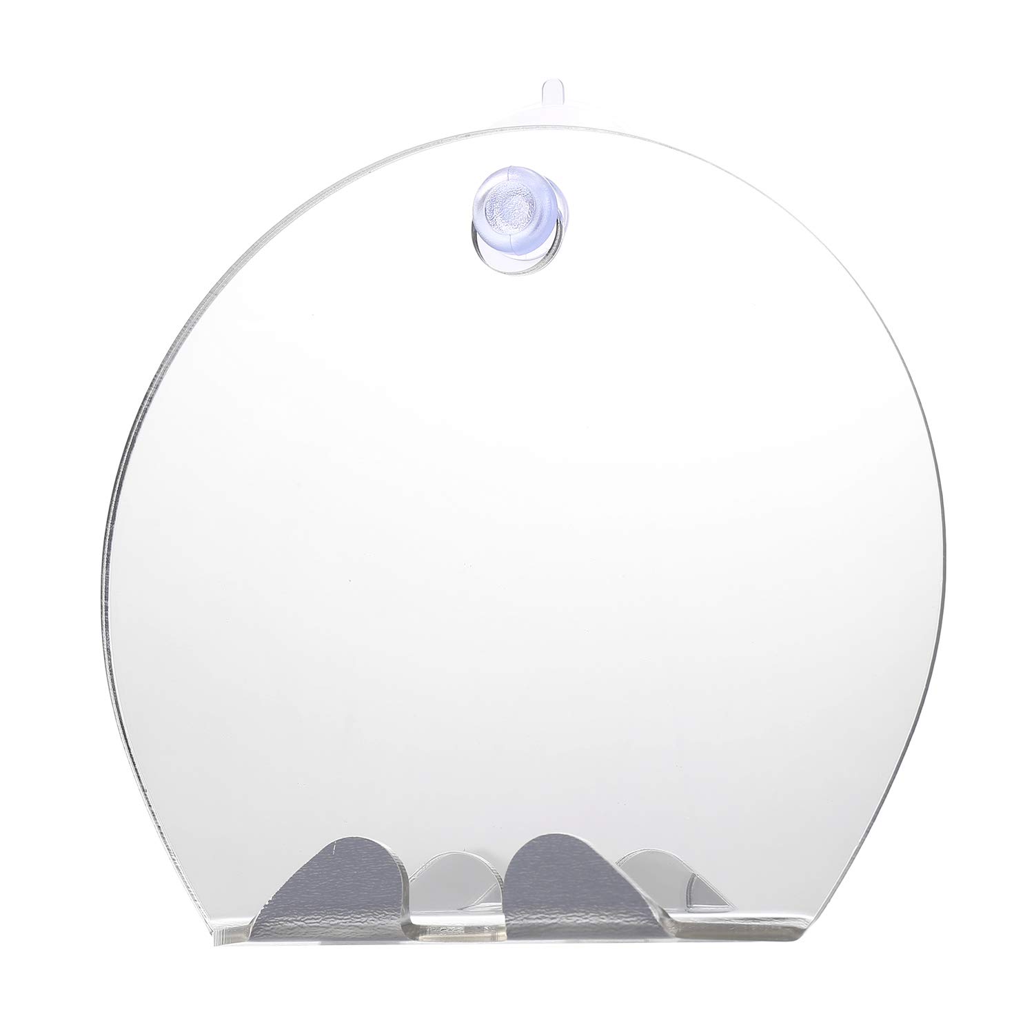 Fogless Shower Mirror for Shaving - Anti-Fog Bathroom Mirror with Strong Suction, Portable Handheld Round Mirror for Makeup, Beard Grooming & Travel - Perfect for Steam-Free Shaving & Daily Grooming Routine