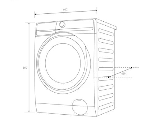 Electrolux EWW1023P5SC 10/7kg UltimateCare 500 Washer Dryer Combo - Energy Efficient Front Load Laundry Machine for Home & Apartment Use