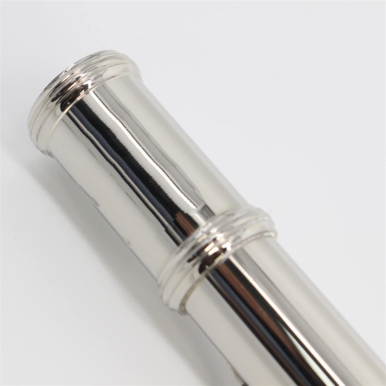 16 Key C Flute Cupronickel Nickel Plated Wind Instrument with Cleaning Cloth & Rod - Perfect for Beginners, Band Practice & School Performances