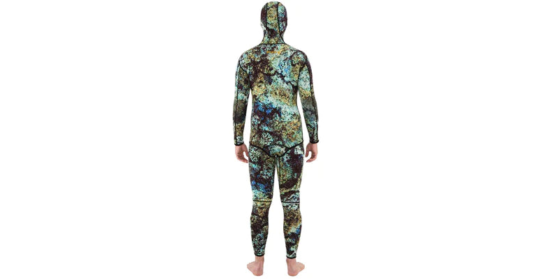 Riffe DIGI TEK Camo Men's Wetsuit (2PC. SET) 3.5mm Neoprene Scuba Diving Wetsuit for Spearfishing & Freediving - Warm & Flexible Cold Water Gear