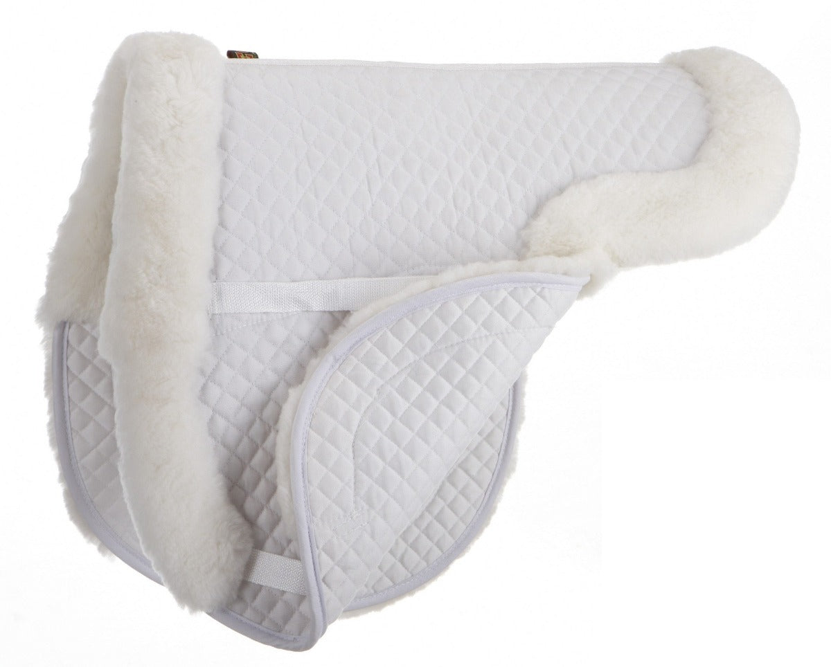 Premium ECP Sheepskin All Purpose Pad - Semi-Lined Comfort for Home, Office & Travel - Multipurpose Cushion for Chairs, Car Seats and Sofas