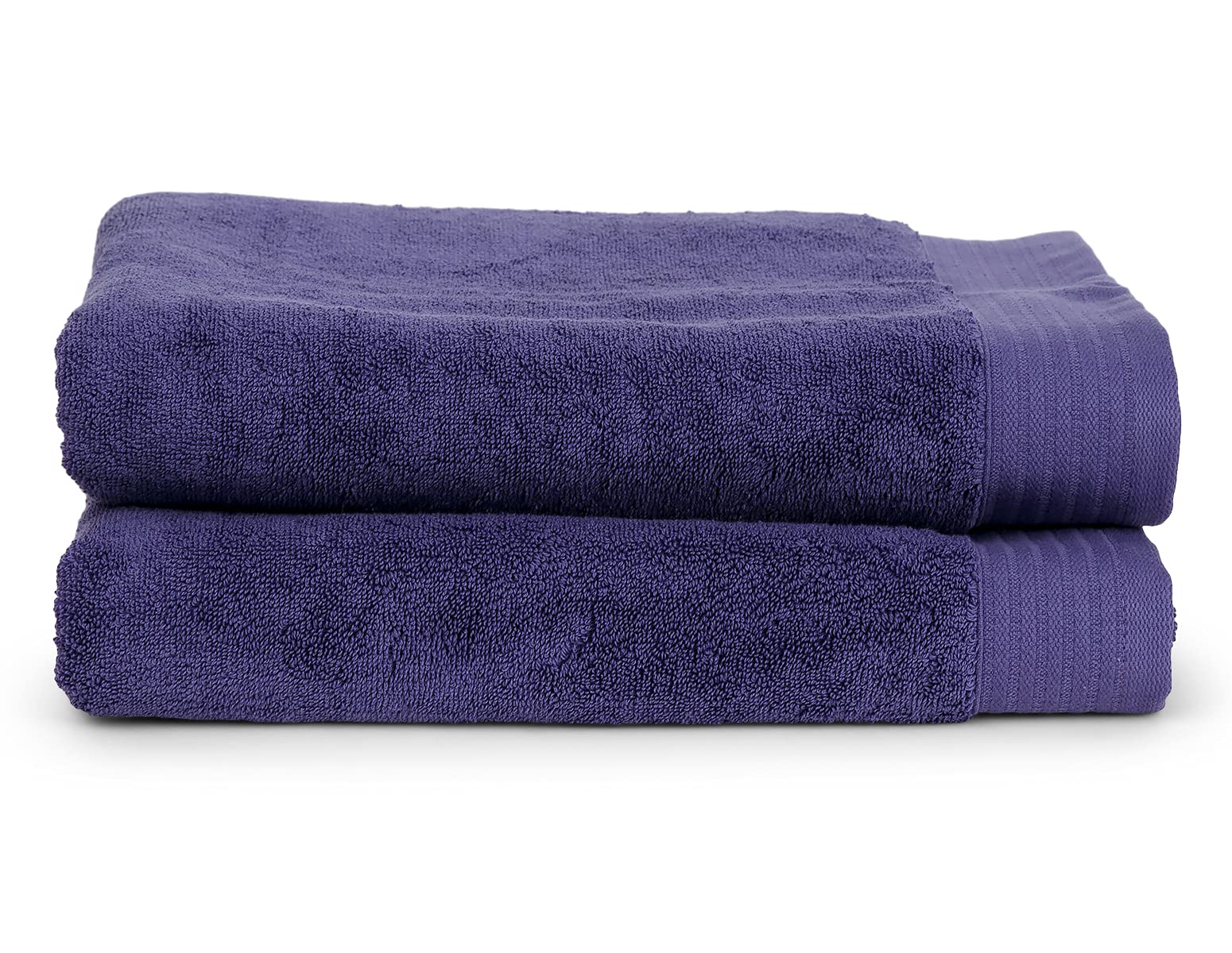 Luxury Bath Towels 100% Long Staple Turkish Cotton - Super Soft & Highly Absorbent - Set of 2 (Twilight Purple) - Perfect for Spa, Bathroom & Hotel Use