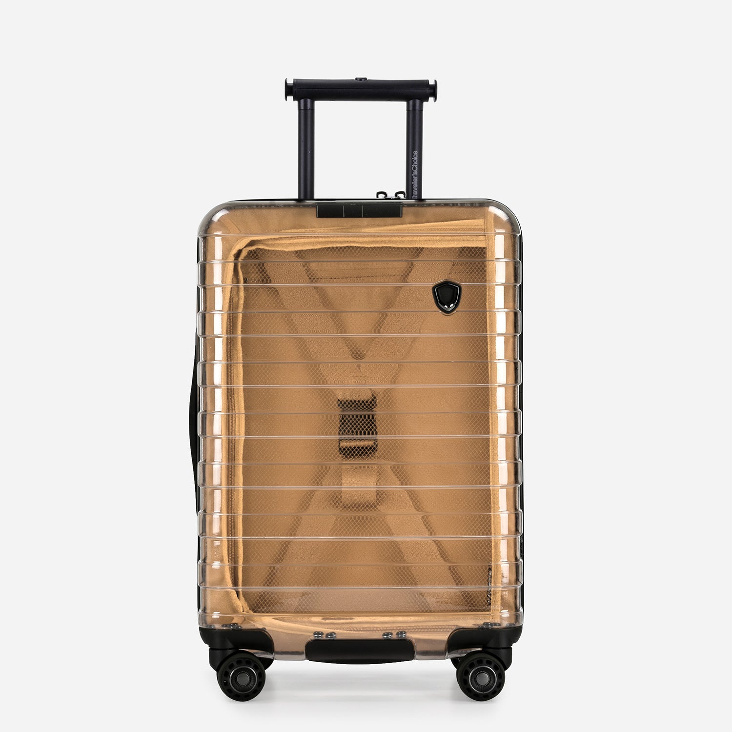Millennial II Clear Transparent Carry On Luggage - Lightweight Durable Suitcase for Travel, Business Trips & Weekend Getaways