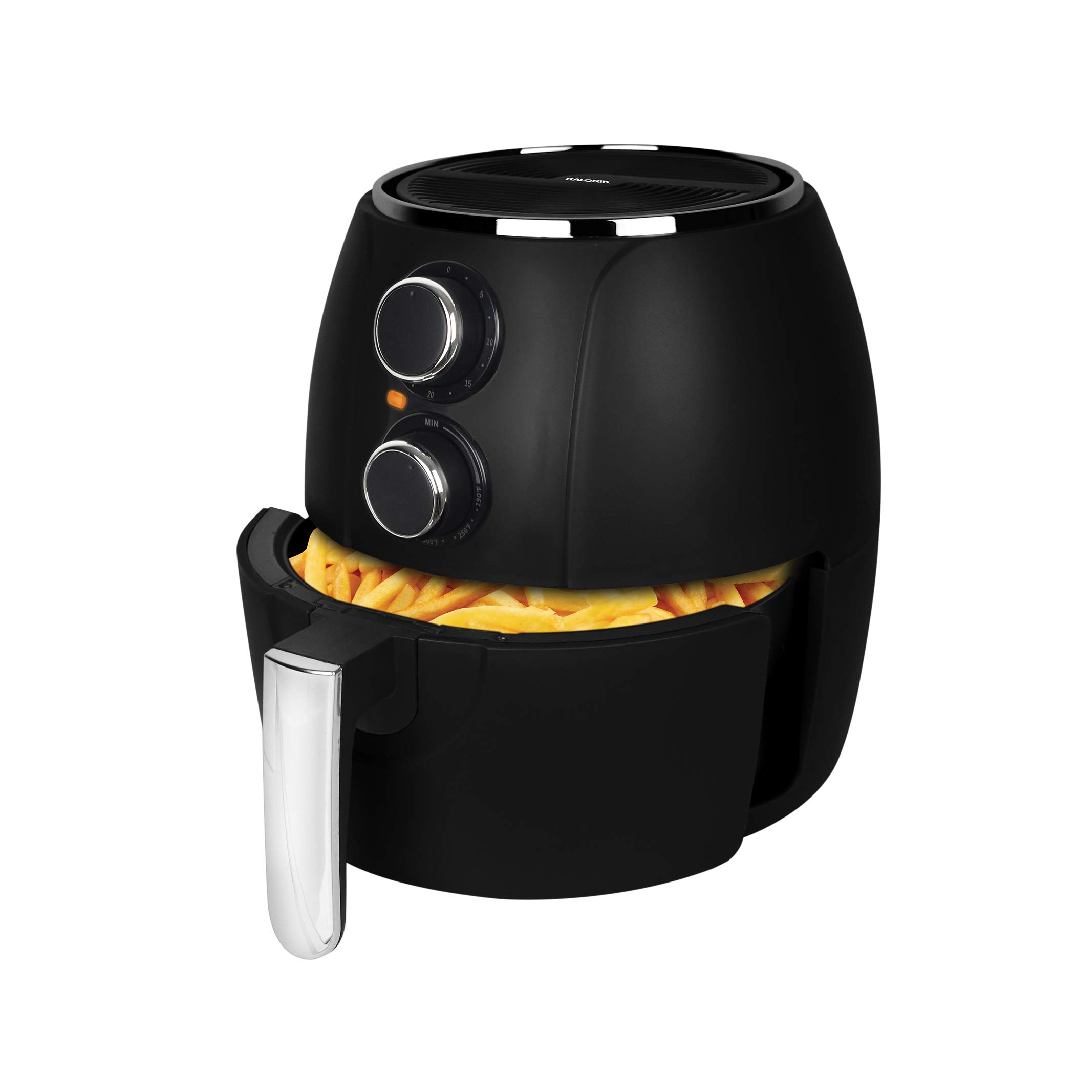 Kalorik 3.2 Quart Digital Air Fryer Oven - Healthy Oil Free Cooking, Black - Perfect for Frying, Baking, Roasting & Reheating Food Fast