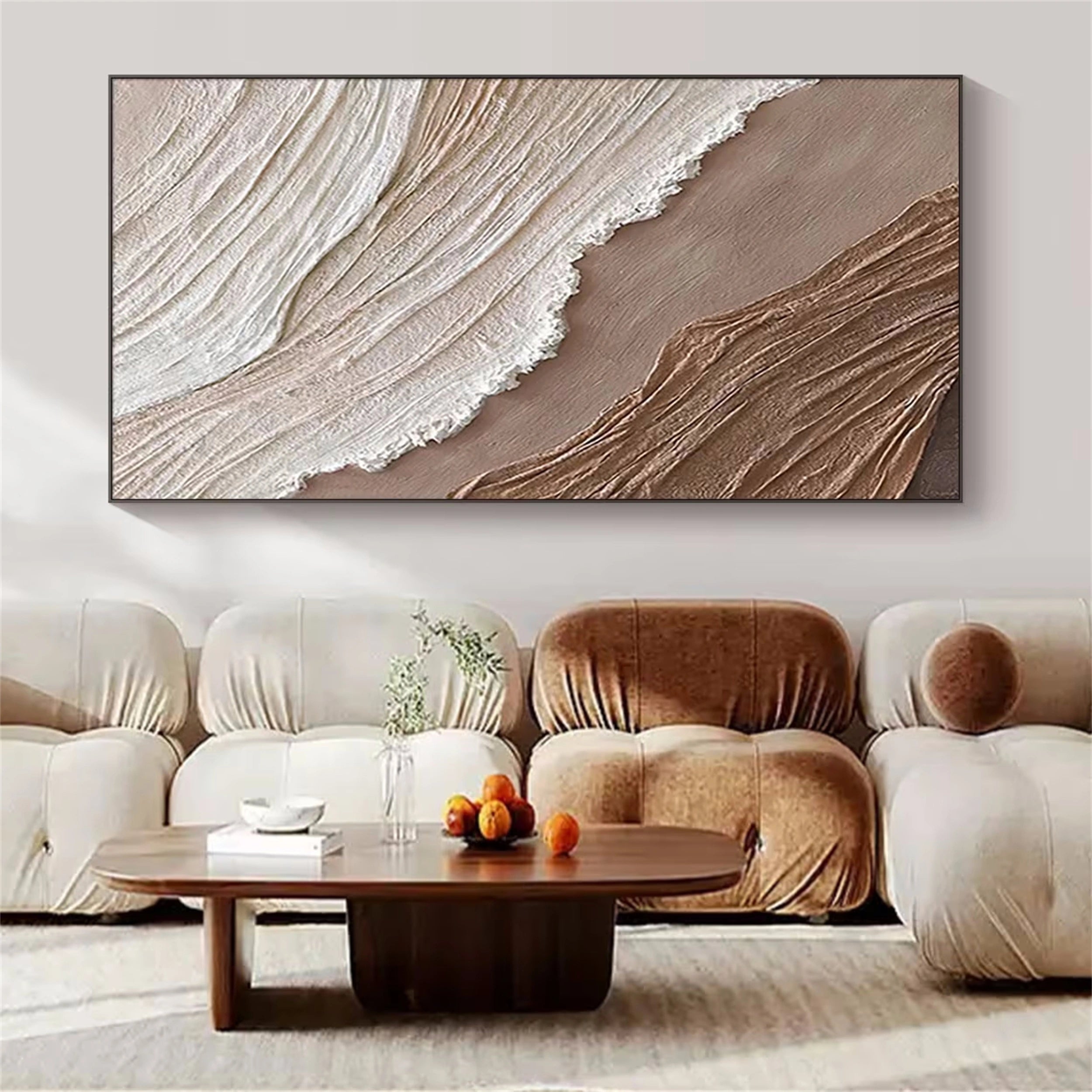 Ocean and Sky Painting #OS 094 - Handmade Canvas Wall Art for Home & Office Decor - Perfect for Living Room, Bedroom, or Office Wall Decoration
