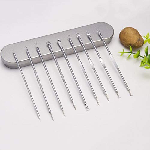 Professional Stainless Steel Acne Needle Kit - Double Head Blackhead & Blemish Remover Tool for Face Skin Care | Acne Treatment, Pore Cleansing, Beauty Essentials (Great for Home Spa & Skincare Routine)