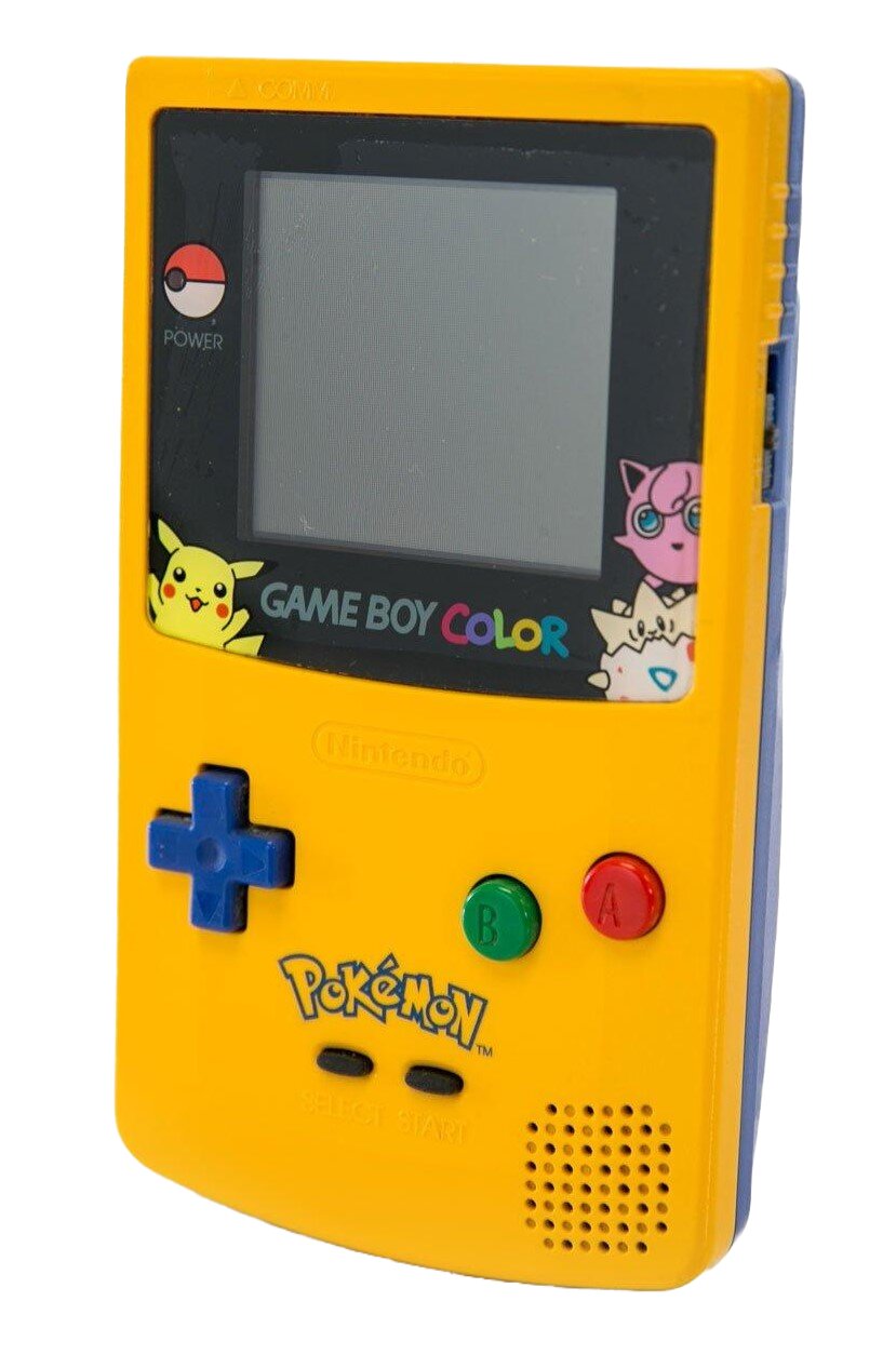 Original Game Boy Color Pokemon Yellow Pikachu Edition - Retro Gaming Console with Classic Pokemon Adventure, Perfect for Collectors & Nostalgic Gamers (Great for Travel, Gifts & Vintage Gaming Sessions)