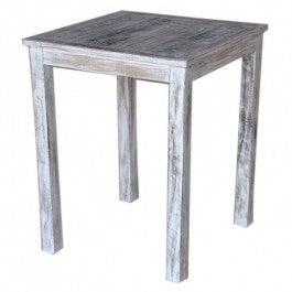 Reclaimed Wood & Mango Wood Square Bar Table - 31.5