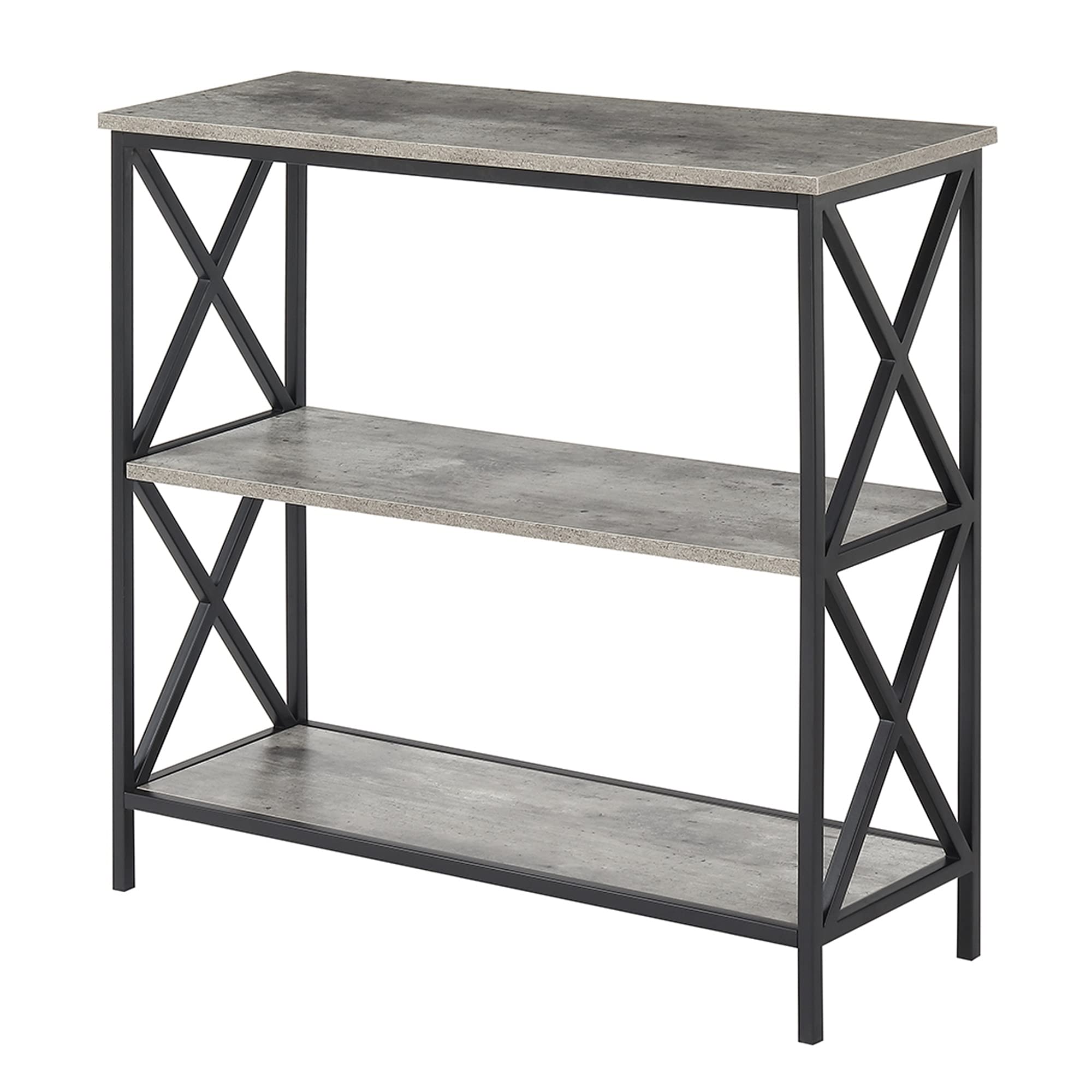 Ergode Tucson 3 Tier Bookcase - Modern Wooden Bookshelf for Home, Office & Dorm - Space Saving Storage Organizer for Books, Decor & Essentials | Perfect for Living Room, Bedroom or Study