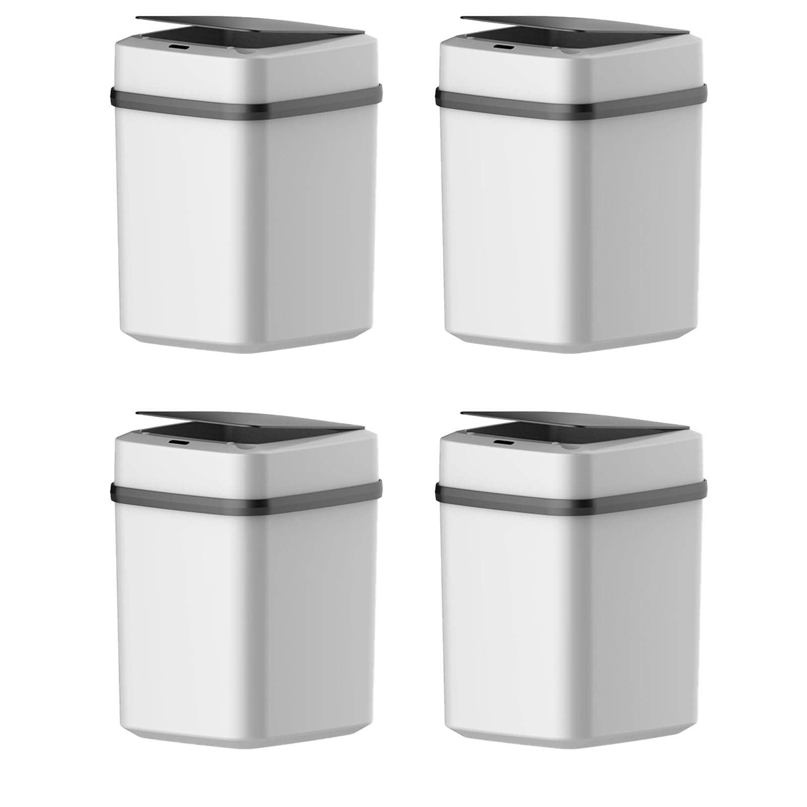 Automatic Touchless Sensor Lid Trash Can - Battery Operated Smart Waste Bin for Home, Kitchen & Office | Hands-Free Garbage Disposal Solution