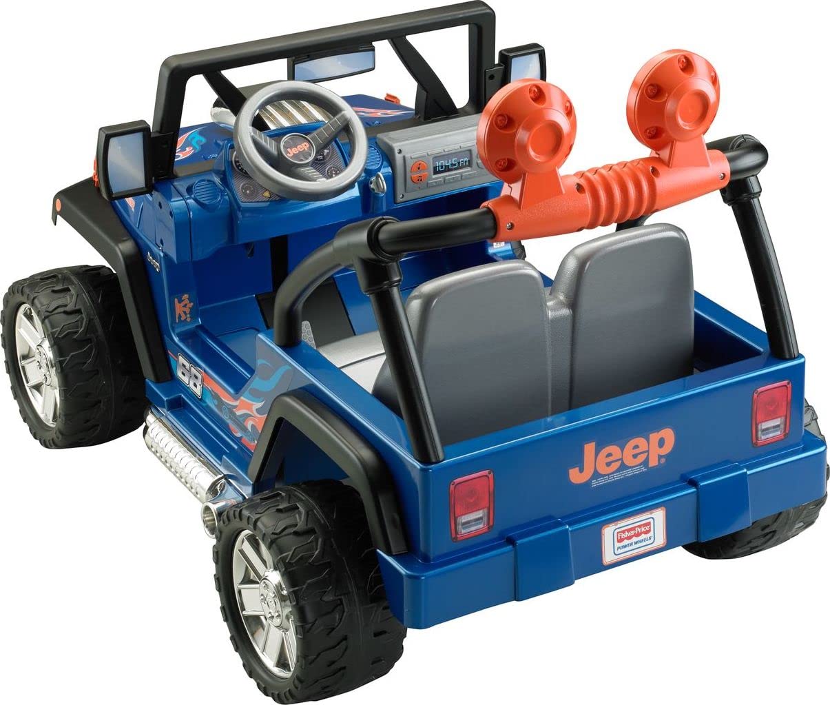 Hot Wheels Jeep Wrangler Ride-On Toy Car for Kids Ages 3-7 - Battery Powered 12V Electric Vehicle with Music, Sounds & Storage Compartment - Perfect for Outdoor Play, Birthday Gifts & Preschool Activities