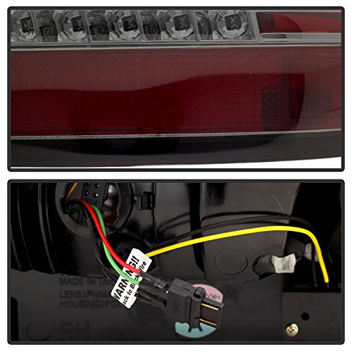 Xtune Pontiac Grand Prix LED Tail Lights - Smoked Lens with Chrome Housing - High Performance Brake Lights for Night Driving & Car Customization