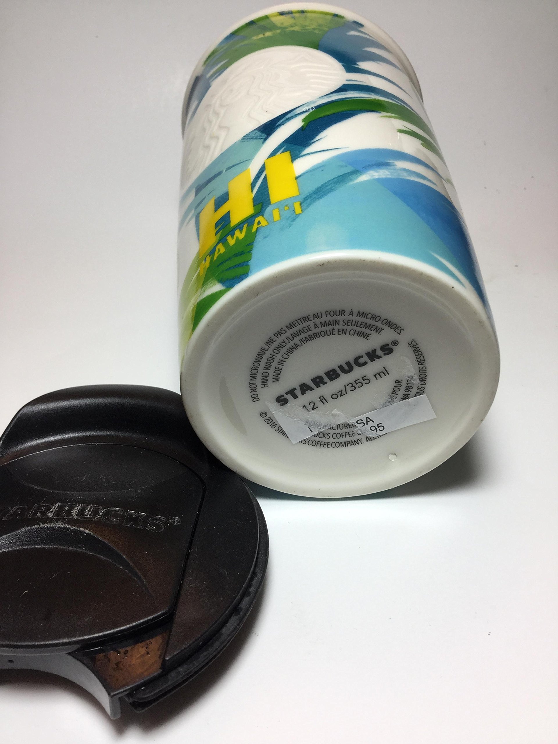 Starbucks 2016 Dot Collection Hawaii Limited Edition Ceramic Travel Tumbler Mug - Perfect for Coffee, Tea & Hot Drinks On The Go