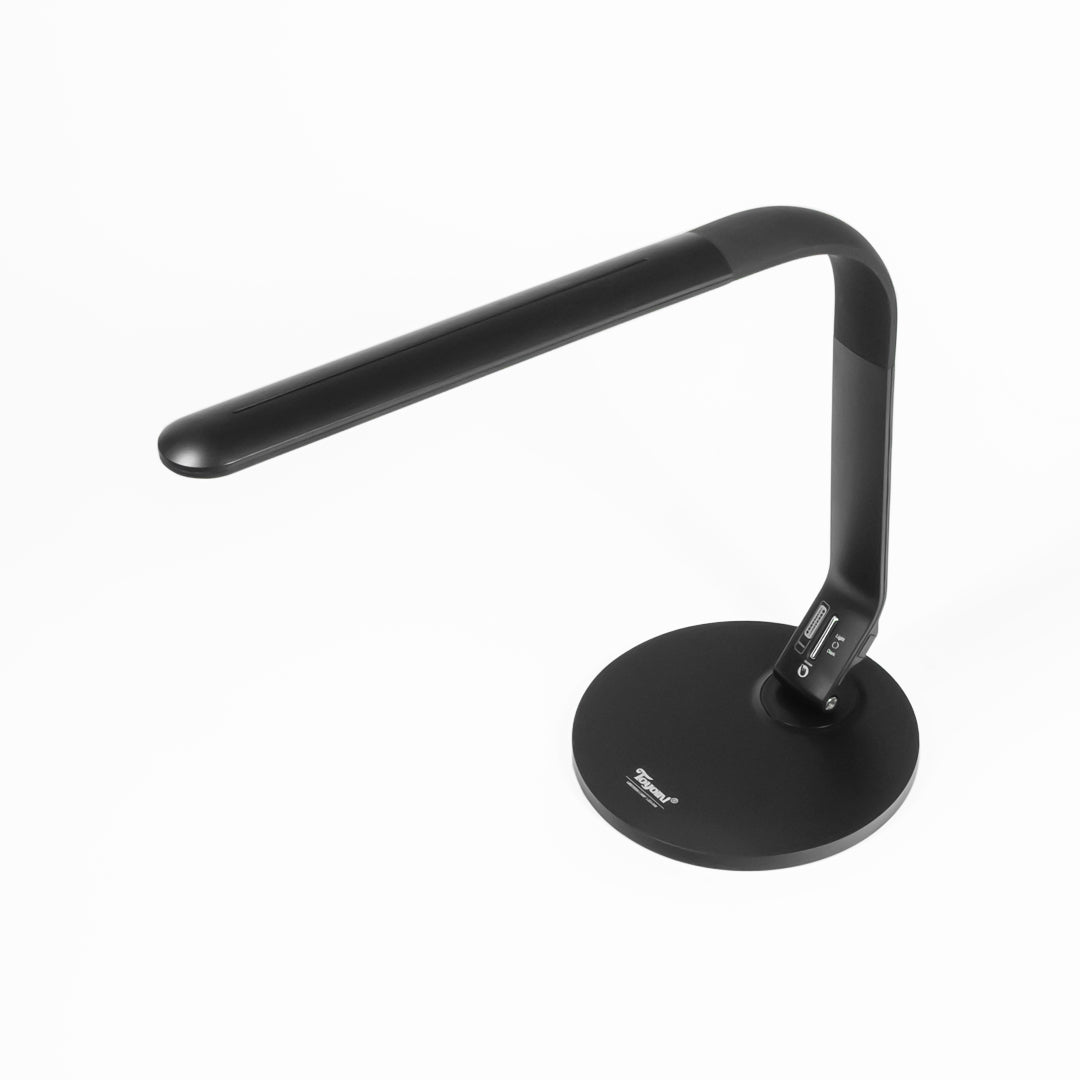 TOYOMI LED Desk Lamp with Adjustable Brightness - 308 USB Powered Eye-Caring Light for Office, Study, and Reading - Modern Task Lamp for Home & Workspace