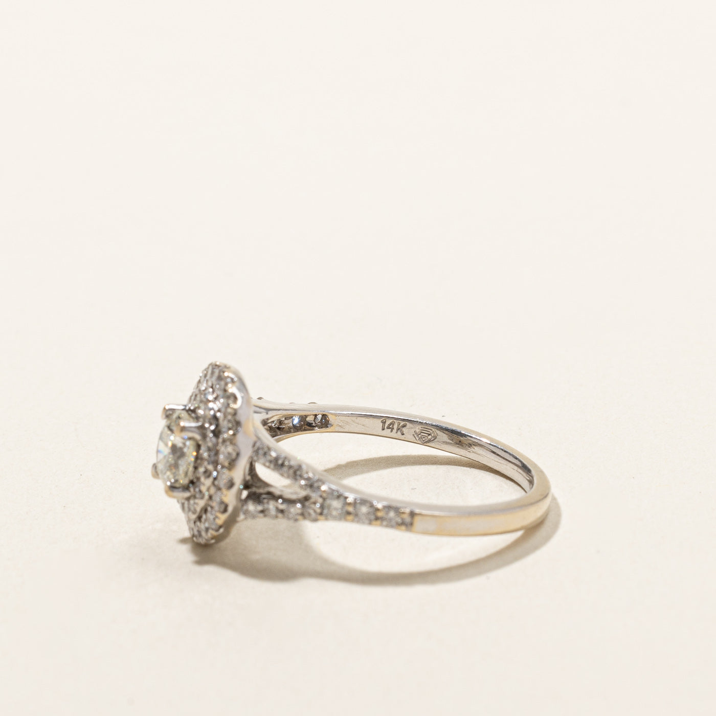 1.16 Carat Double Halo Diamond Engagement Ring for Women - Size 7 | Perfect Proposal, Wedding & Anniversary Gift | Sparkling Round Cut Center Stone with Halo Setting